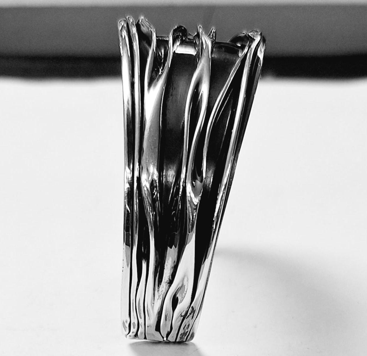 BRAZALETE CORRUGADO EN PLATA LEY 925