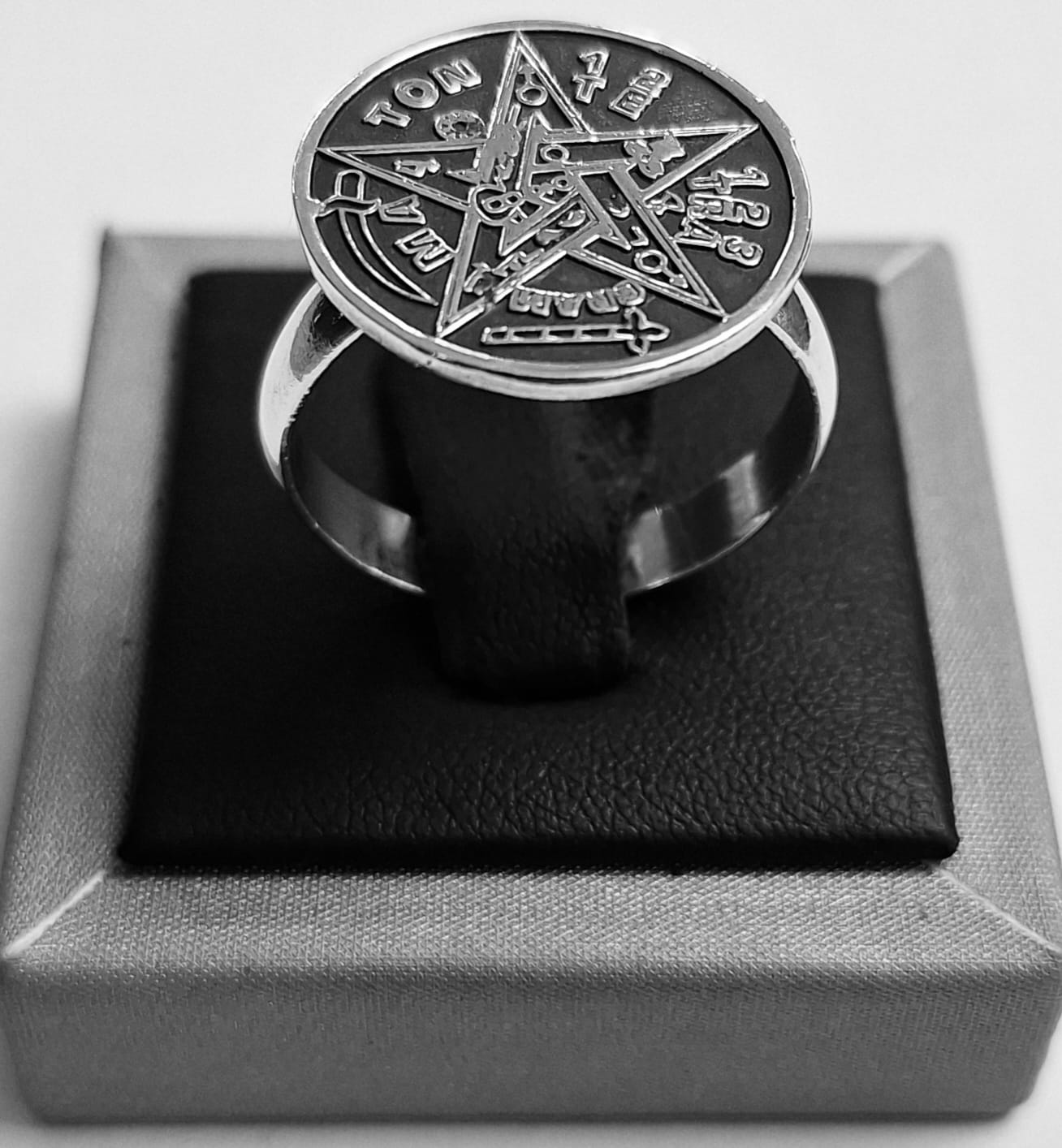 ANILLO TETRAGRAMATON EN PLATA LEY 925