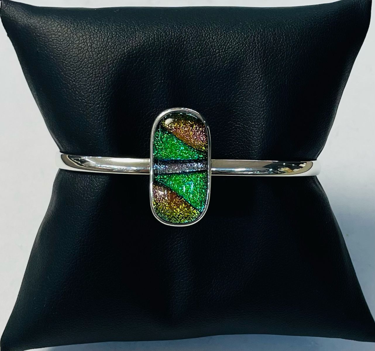 BRAZALETE CON DICROICO EN PLATA LEY 925