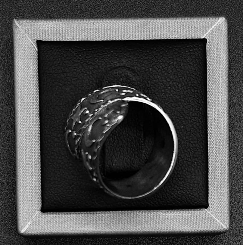 ANILLO PLATA LEY 925 , LUNAR