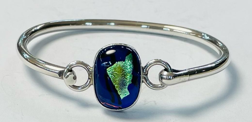 BRAZALETE CON DICROICO EN PLATA LEY 925