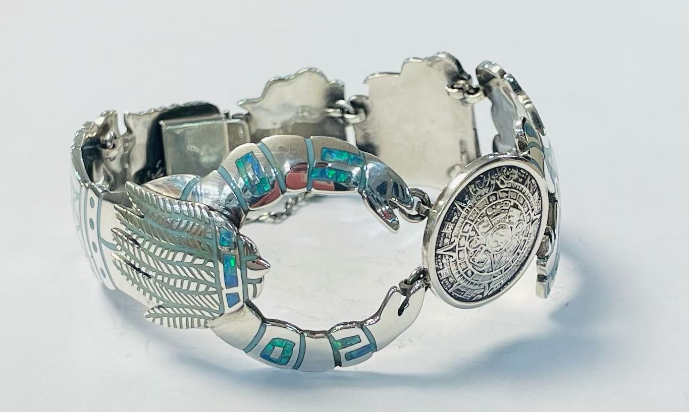 BRAZALETE CON OPALO EN PLATA 925