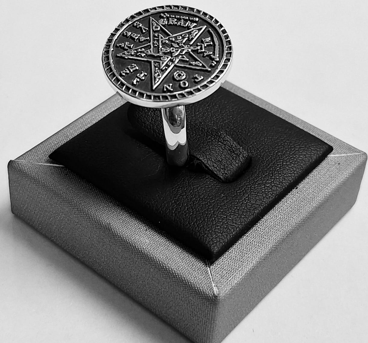 ANILLO TETRAGRAMATON EN PLATA LEY 950