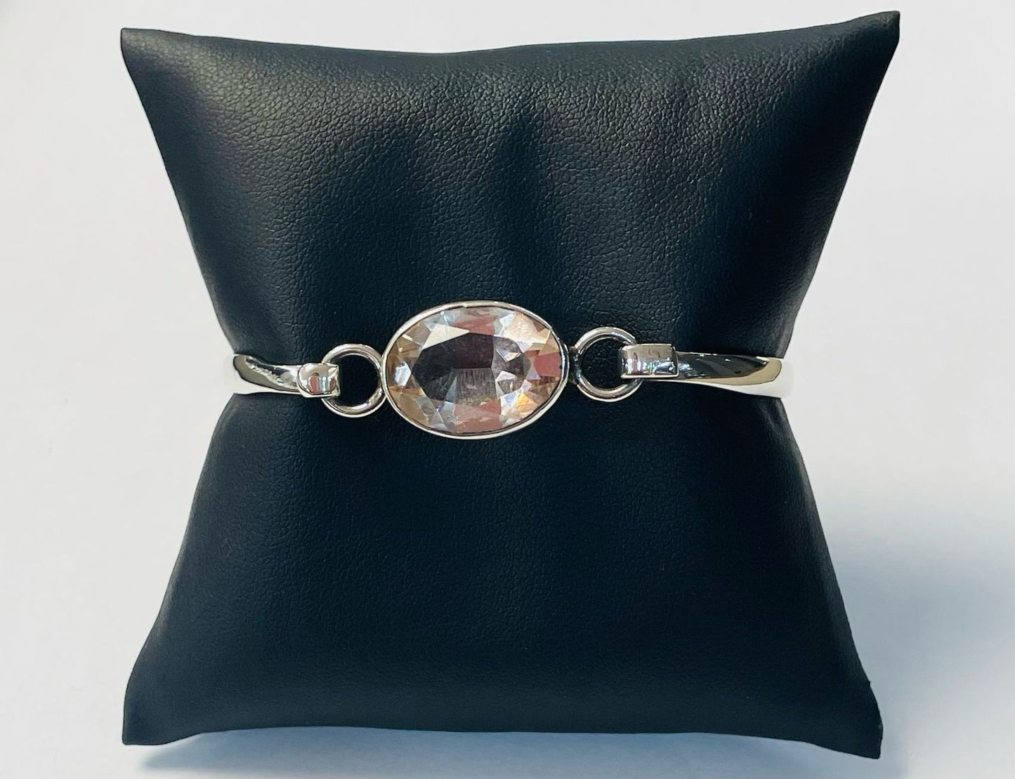 BRAZALETE CON CITRINA EN PLATA LEY 925