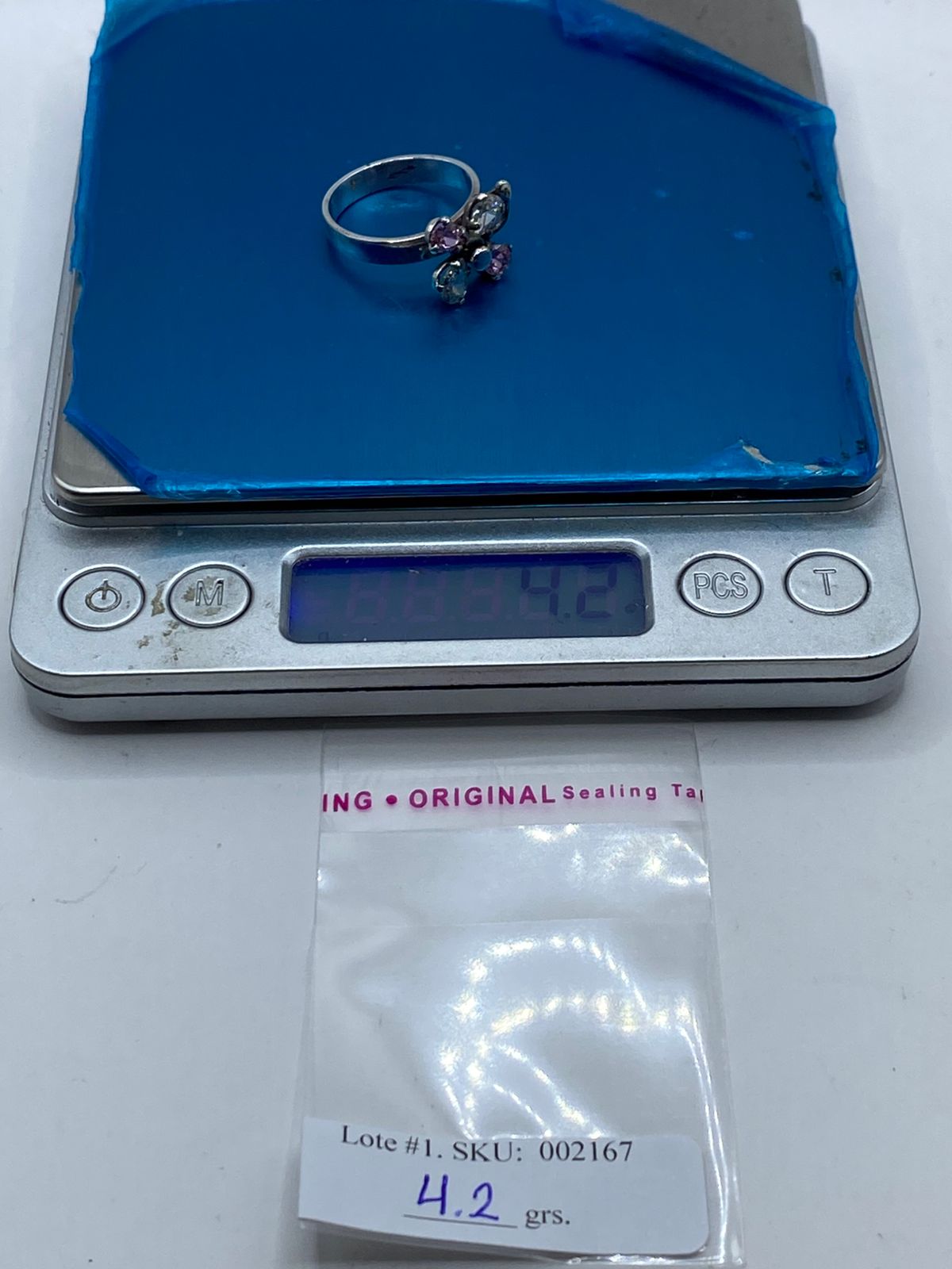 Anillo con Flor Giratoria en Plata 925