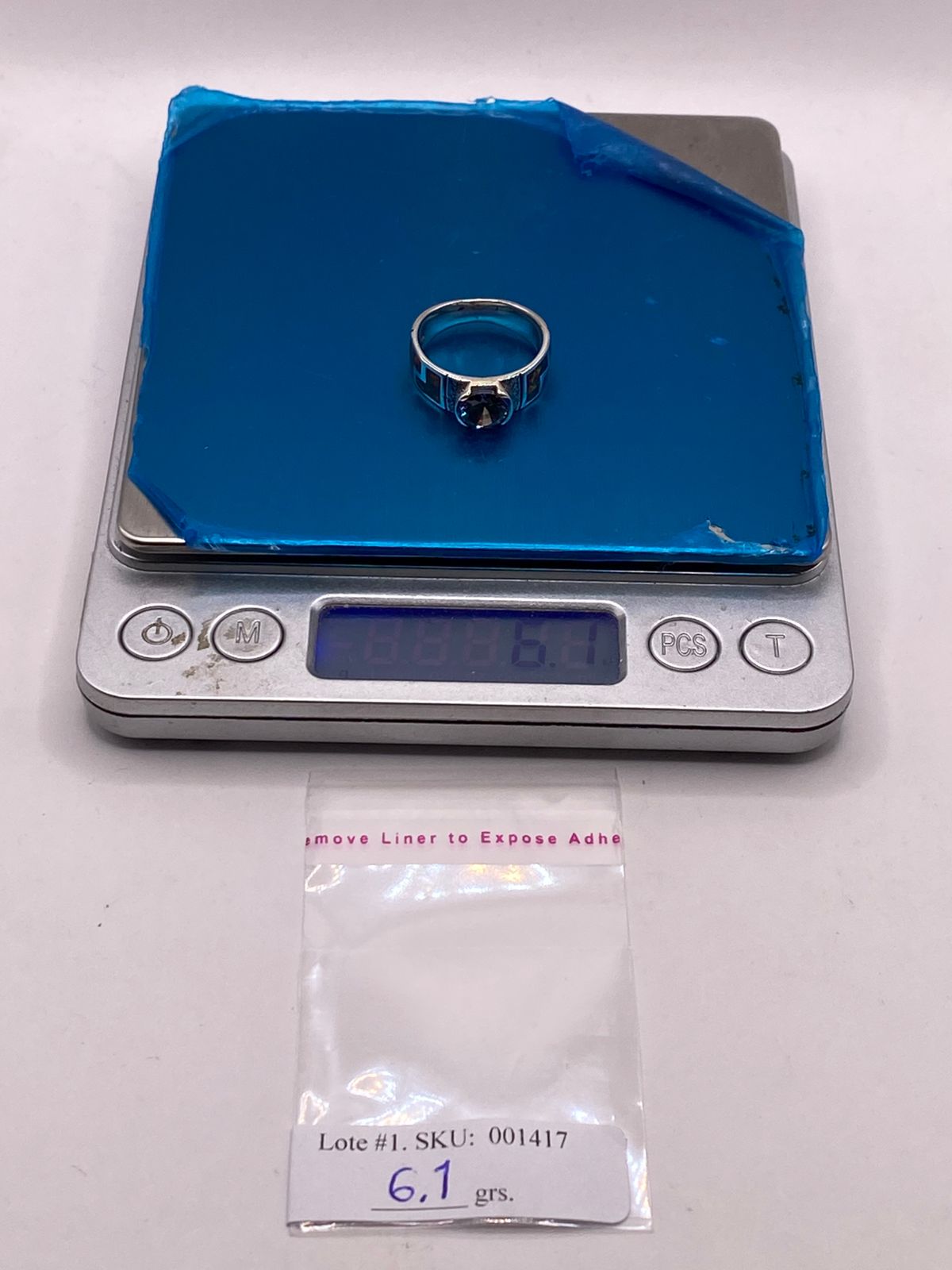ANILLO GRECA DE PLATA LEY 950 CON ÓPALO DE FUEGO Y ZIRCONIA
