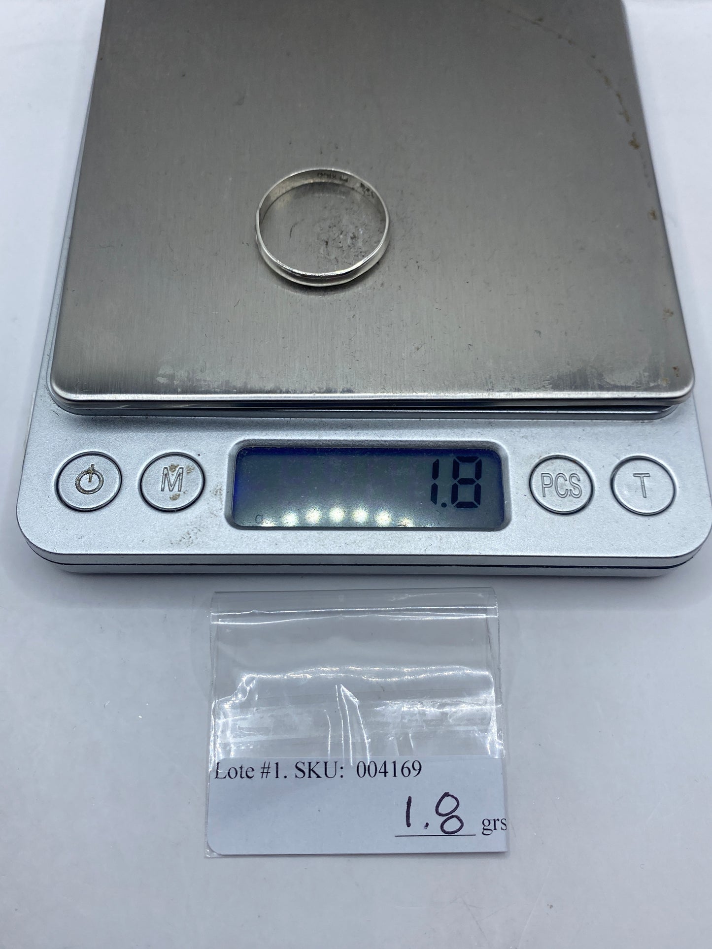 Anillo de Plata Banda Pulida Minimalista — Uso Diario — foto 6