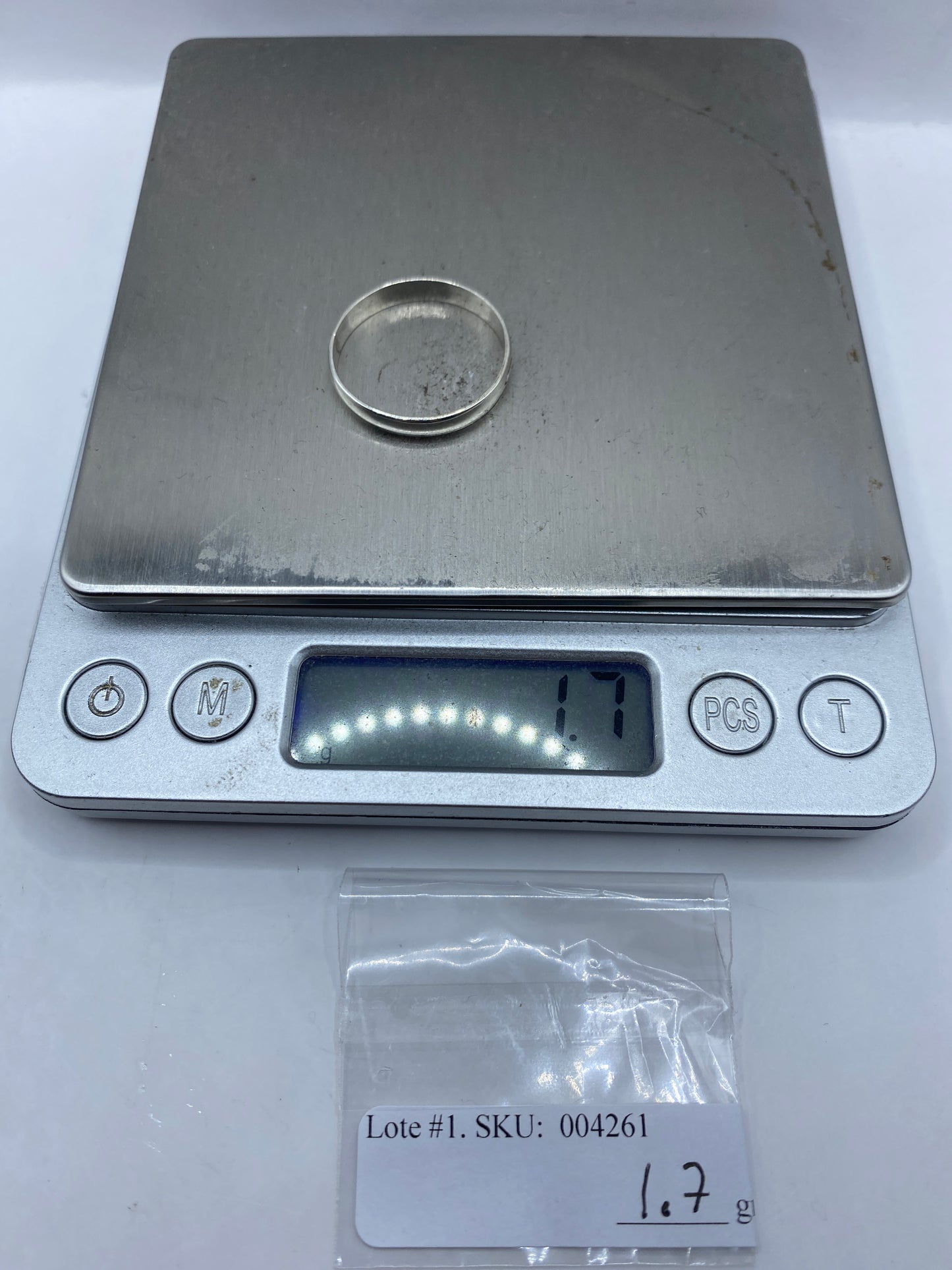 Anillo de Plata Banda Lisa Minimalista — Unisex — foto 6