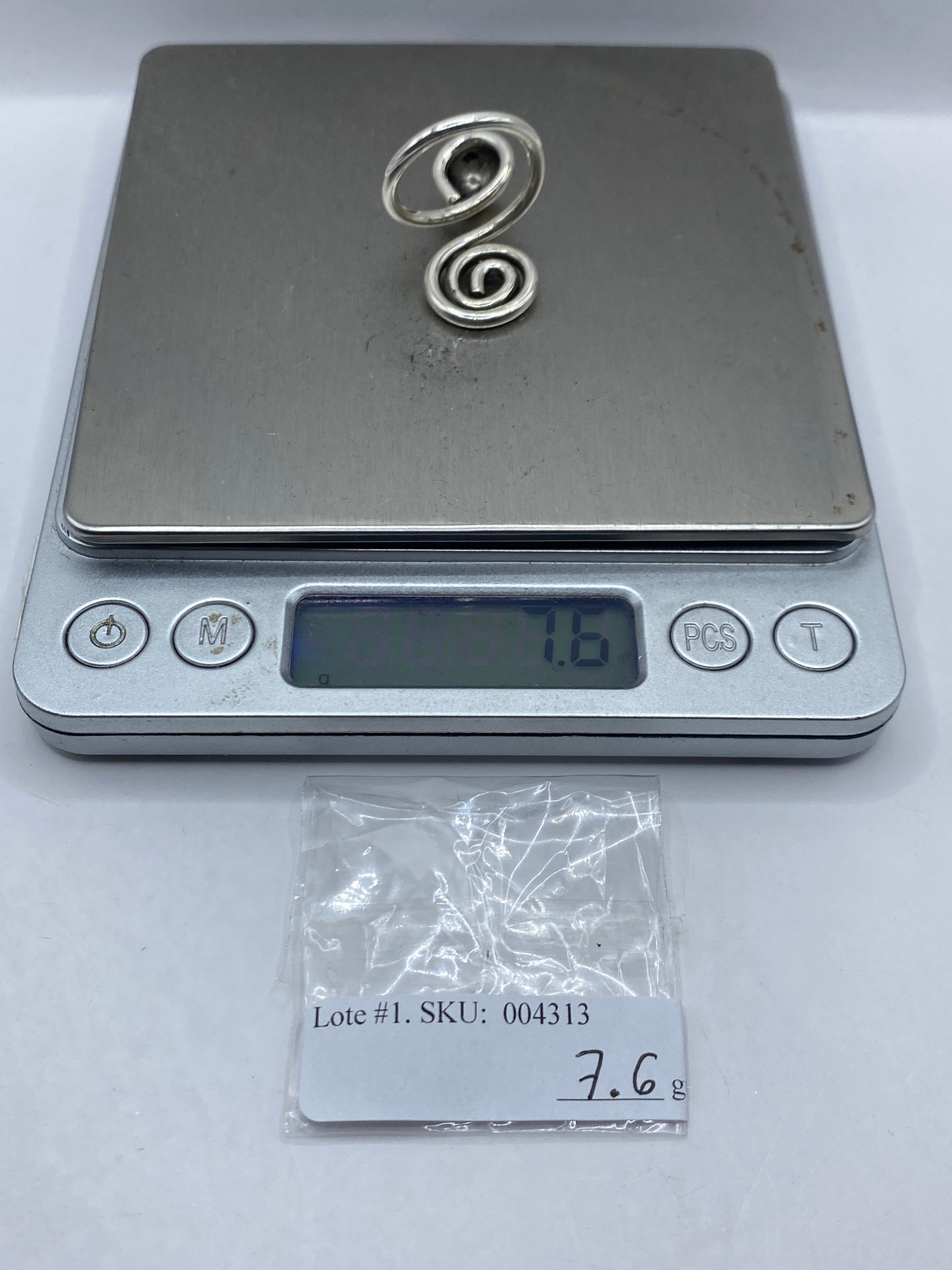 Anillo de Plata Calado Ajustable — Espiral Taxco .925 — foto 6