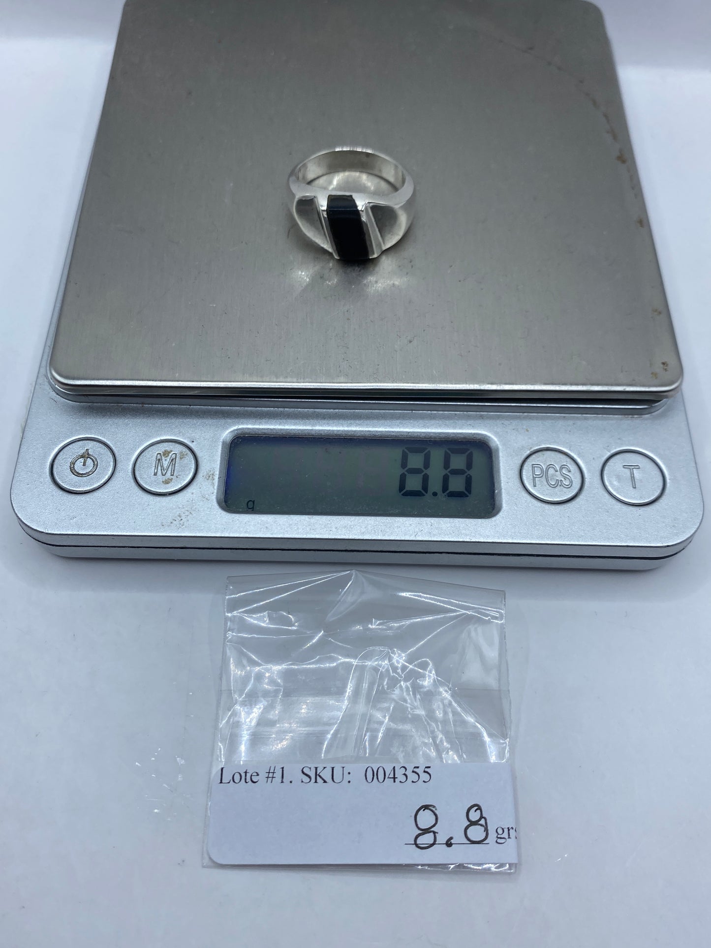Anillo de Plata con Ónix Negro Geométrico — Taxco .925 — foto 6