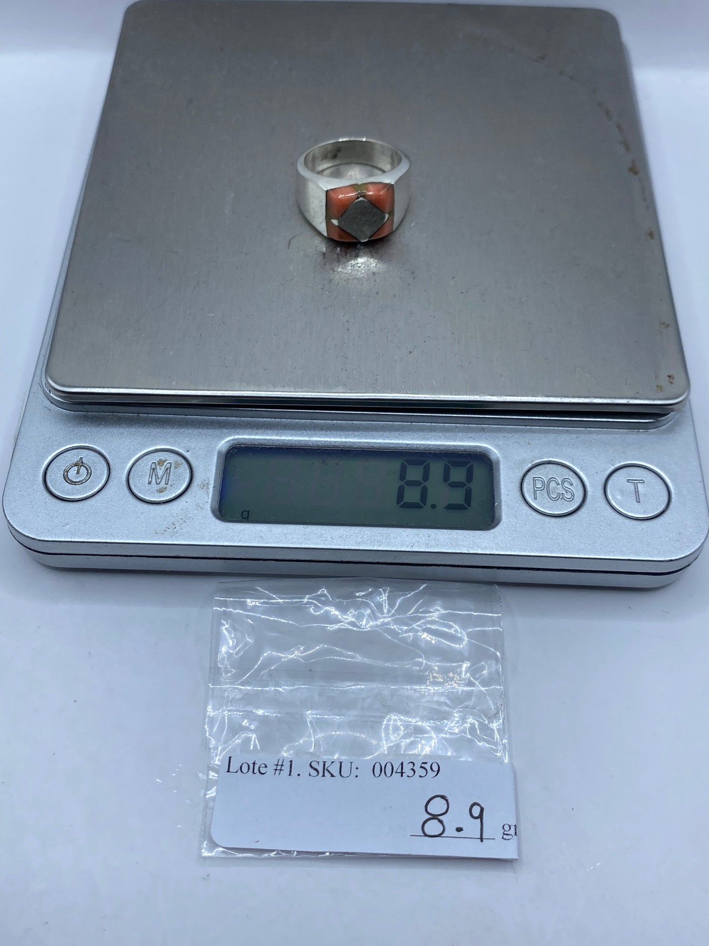 Anillo Plata .925 con Piedra Engaste a Mano — Taxco — foto 6