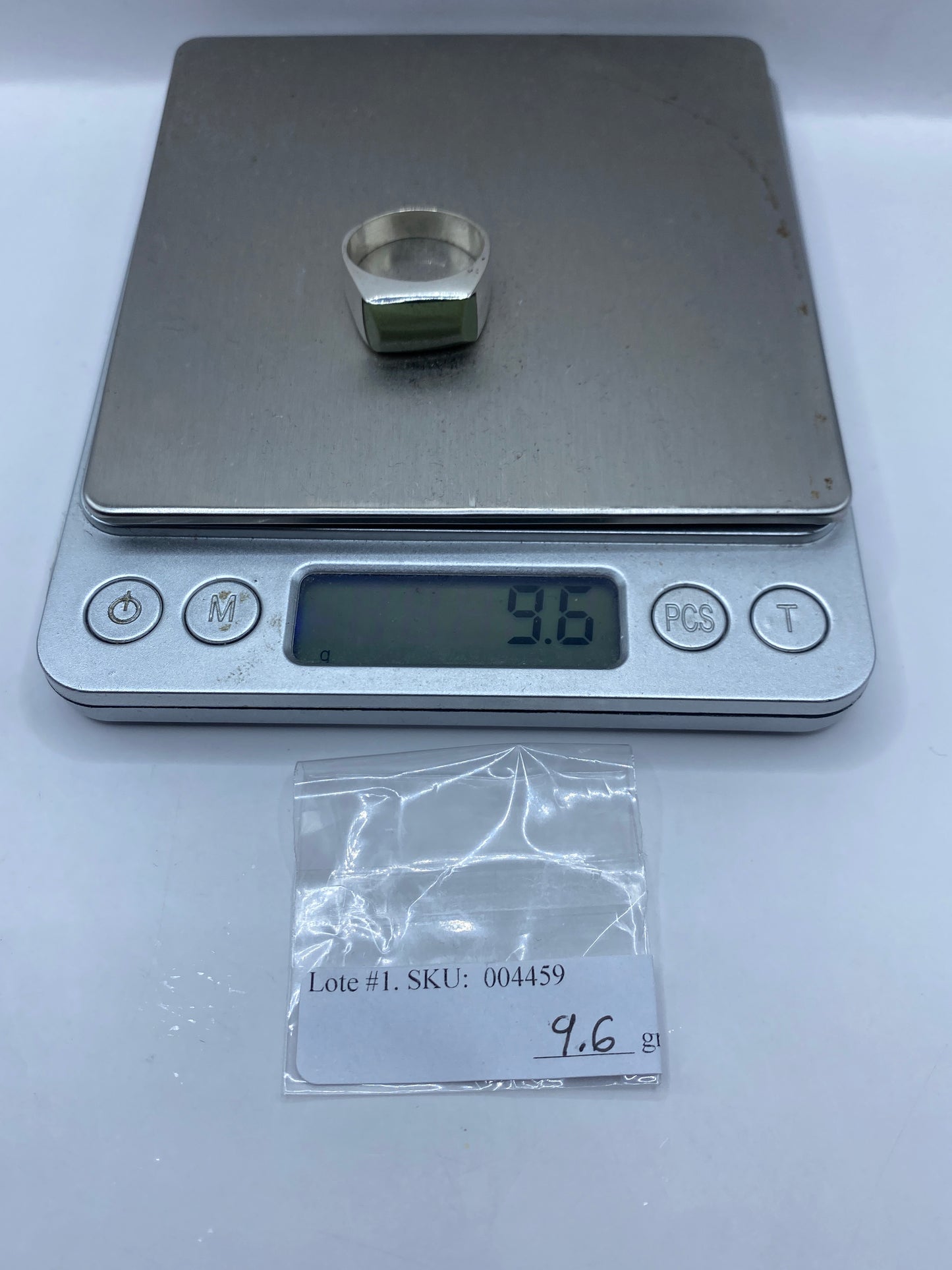 Anillo de Plata con Piedra Verde Olivo — Taxco .925 — foto 6