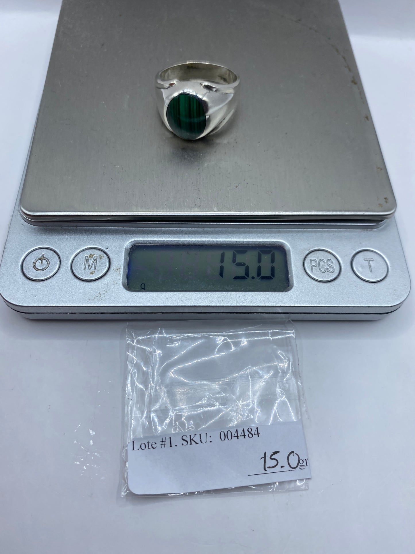 Anillo de Plata Malaquita Verde — Taxco .925 — foto 6
