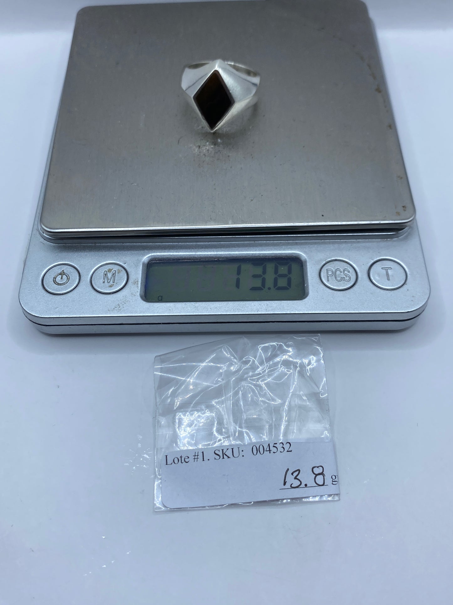 Anillo de Plata Solitario con Piedra — Taxco .925 — foto 6