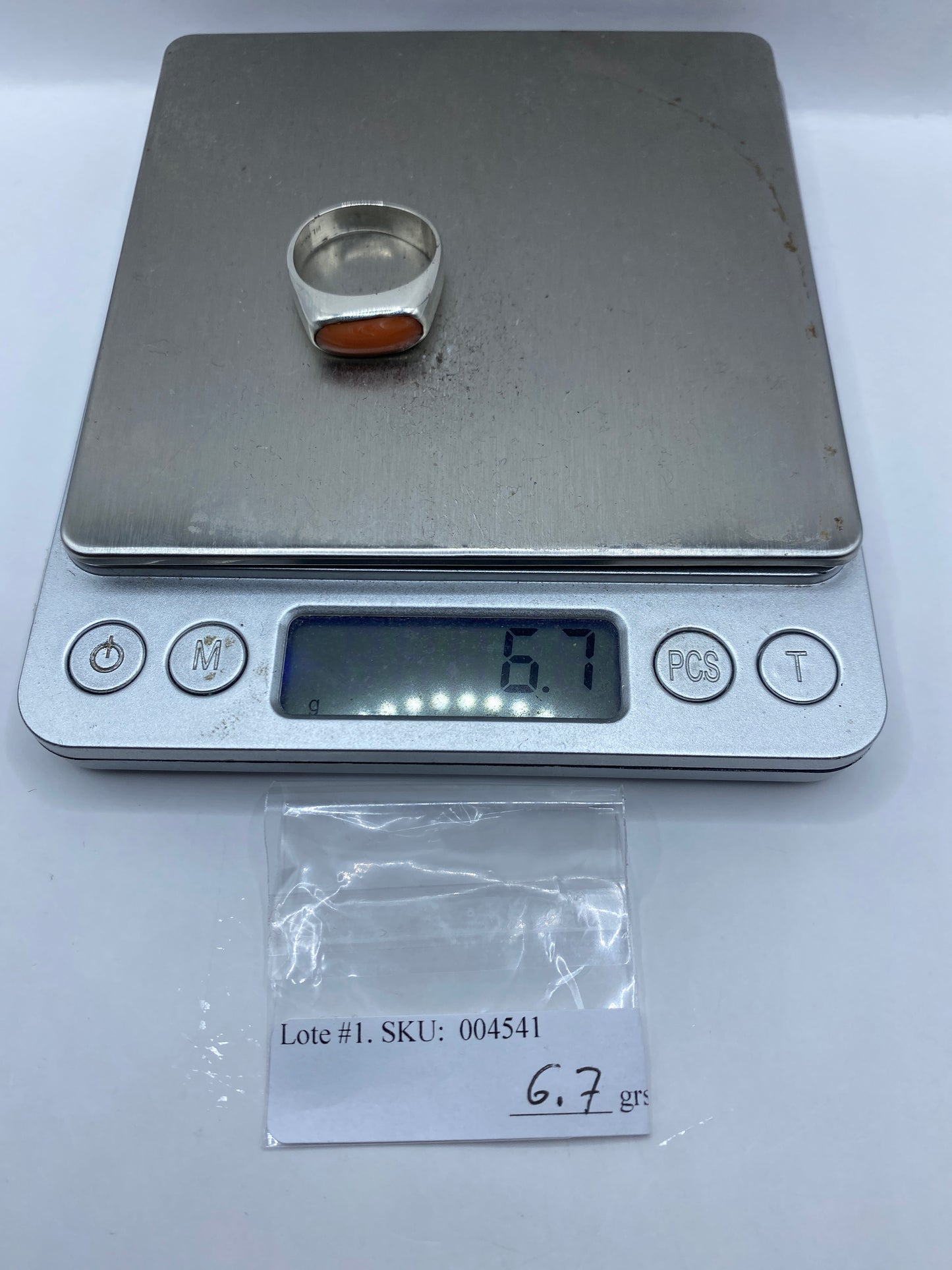 Anillo de Plata con Coral Natural — Taxco .925 — foto 6