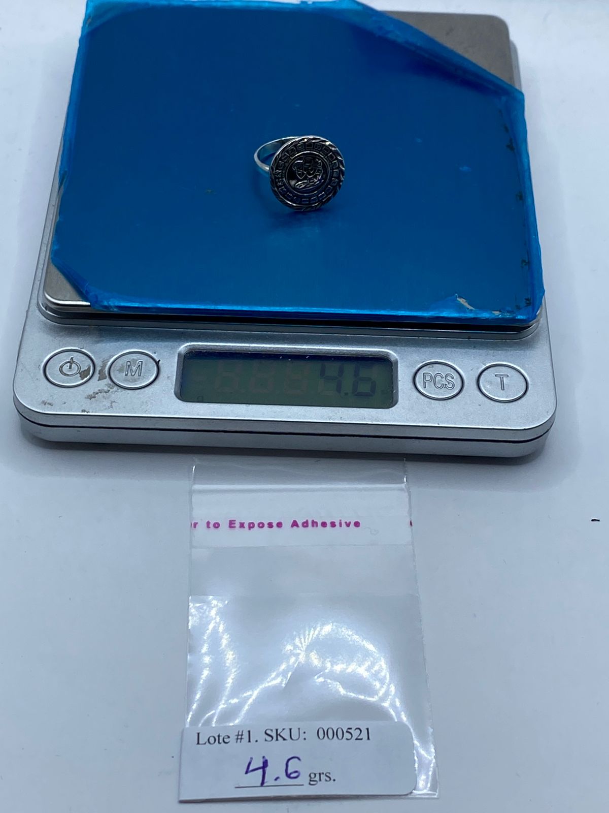 Anillo Ajustable Calendario Maya en Plata .925