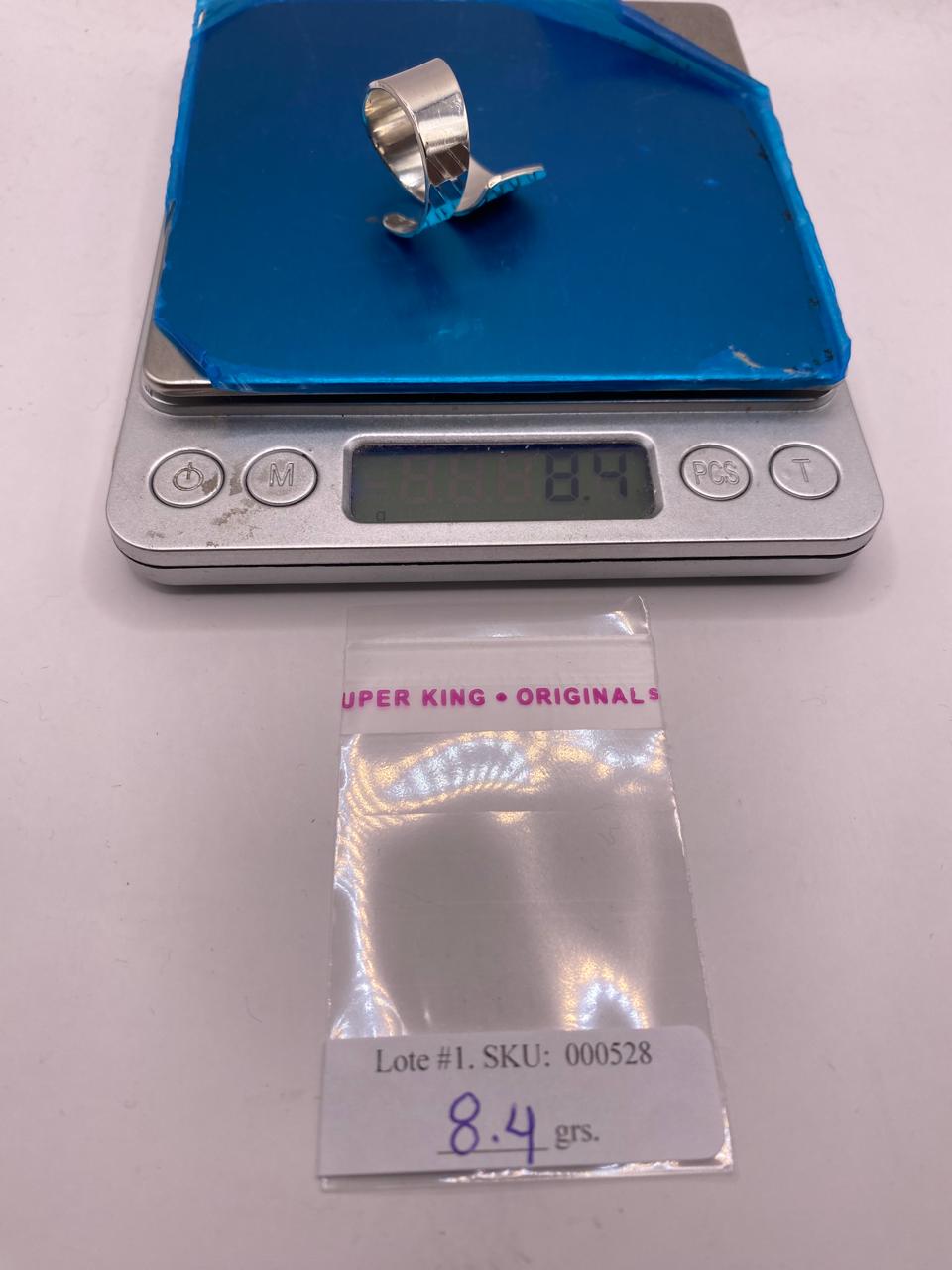 Anillo Ajustable Geométrico en Plata .925