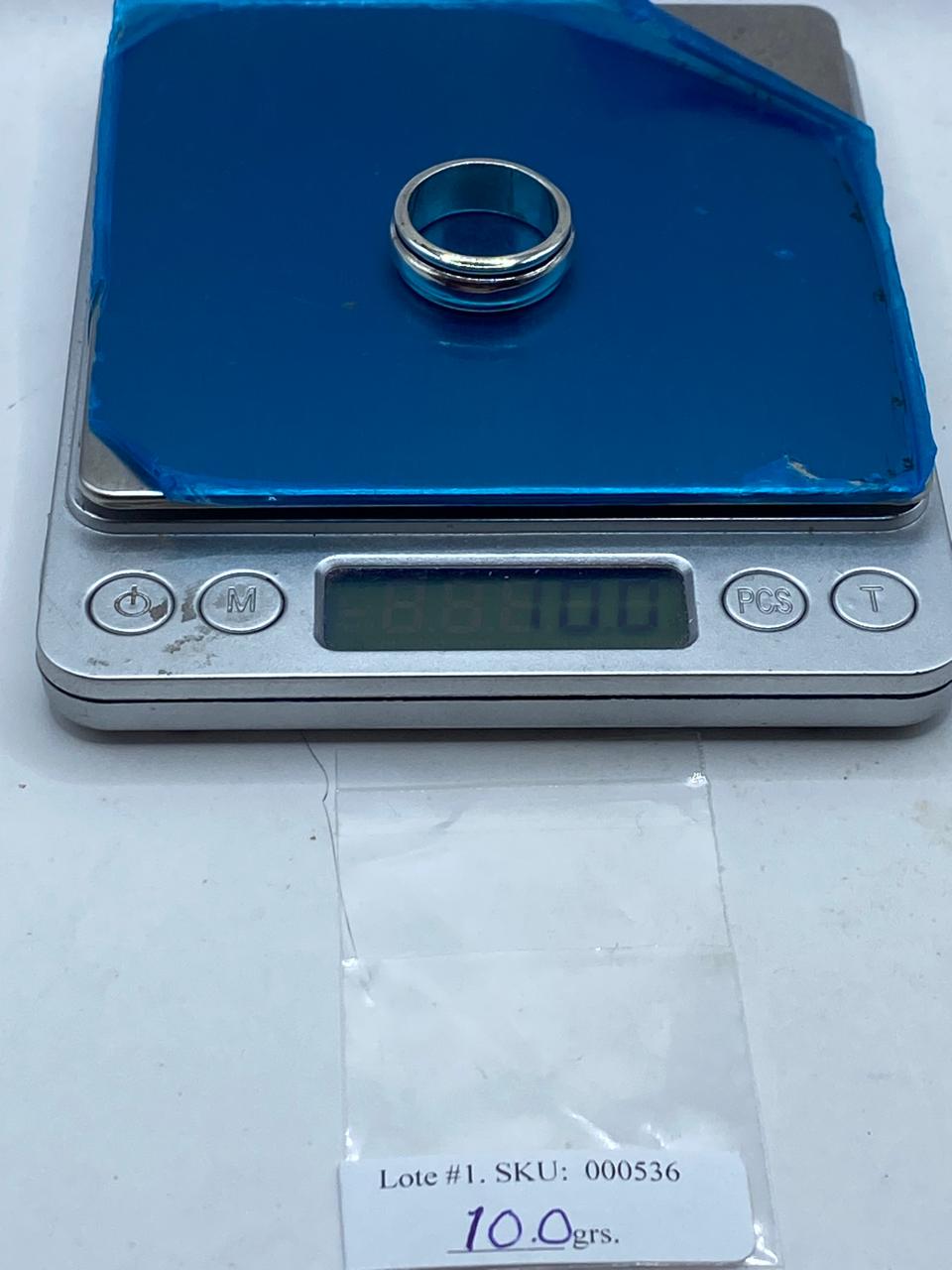 Anillo Banda Giratoria en Plata .925 Diseño Clásico Contemporáneo