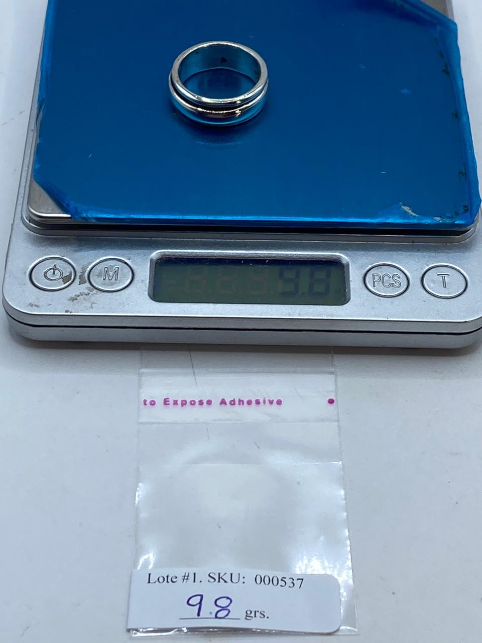 Anillo Banda Giratoria en Plata .925 Diseño Clásico Contemporáneo