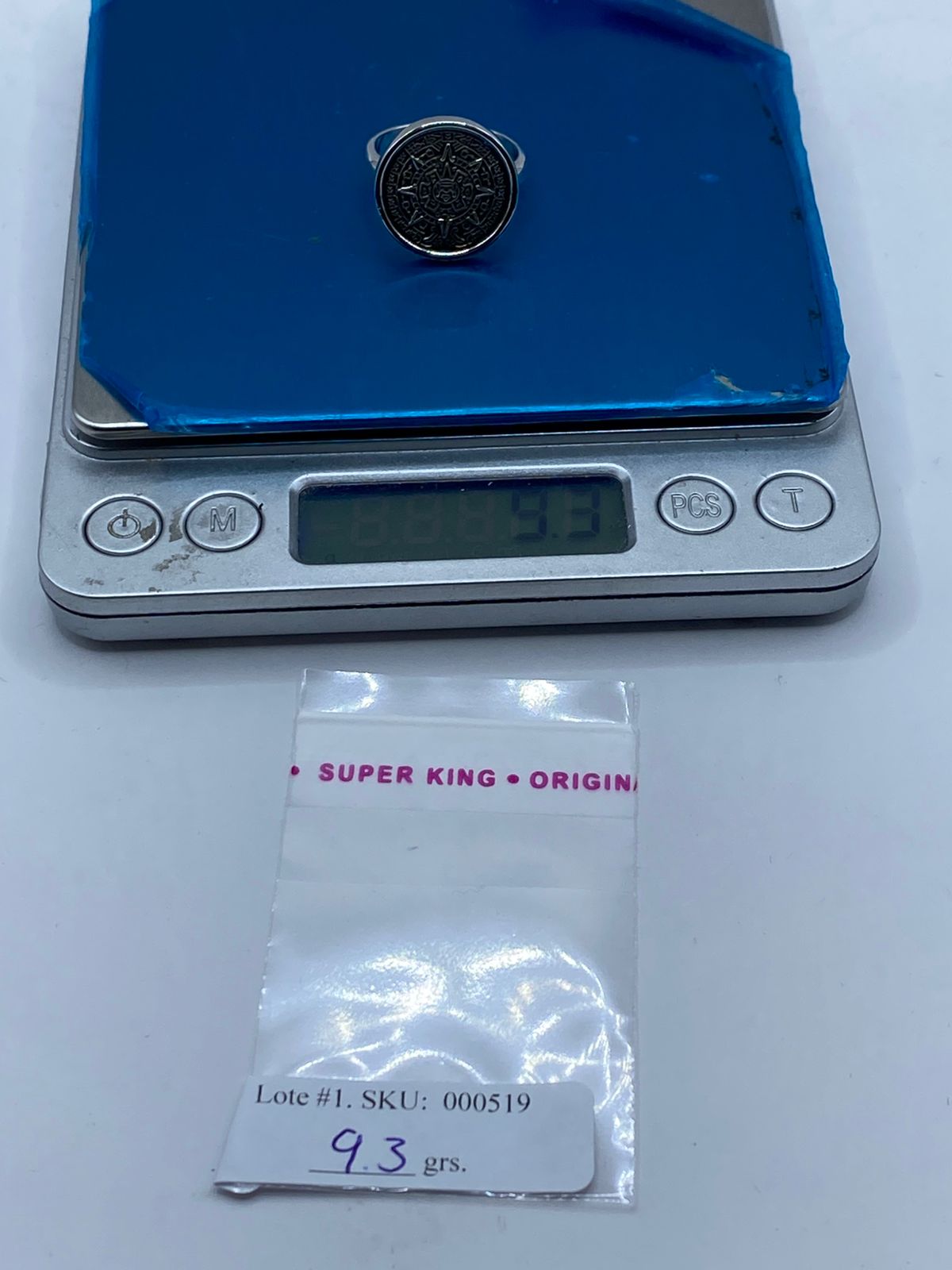 Anillo Calendario Azteca en Plata .950