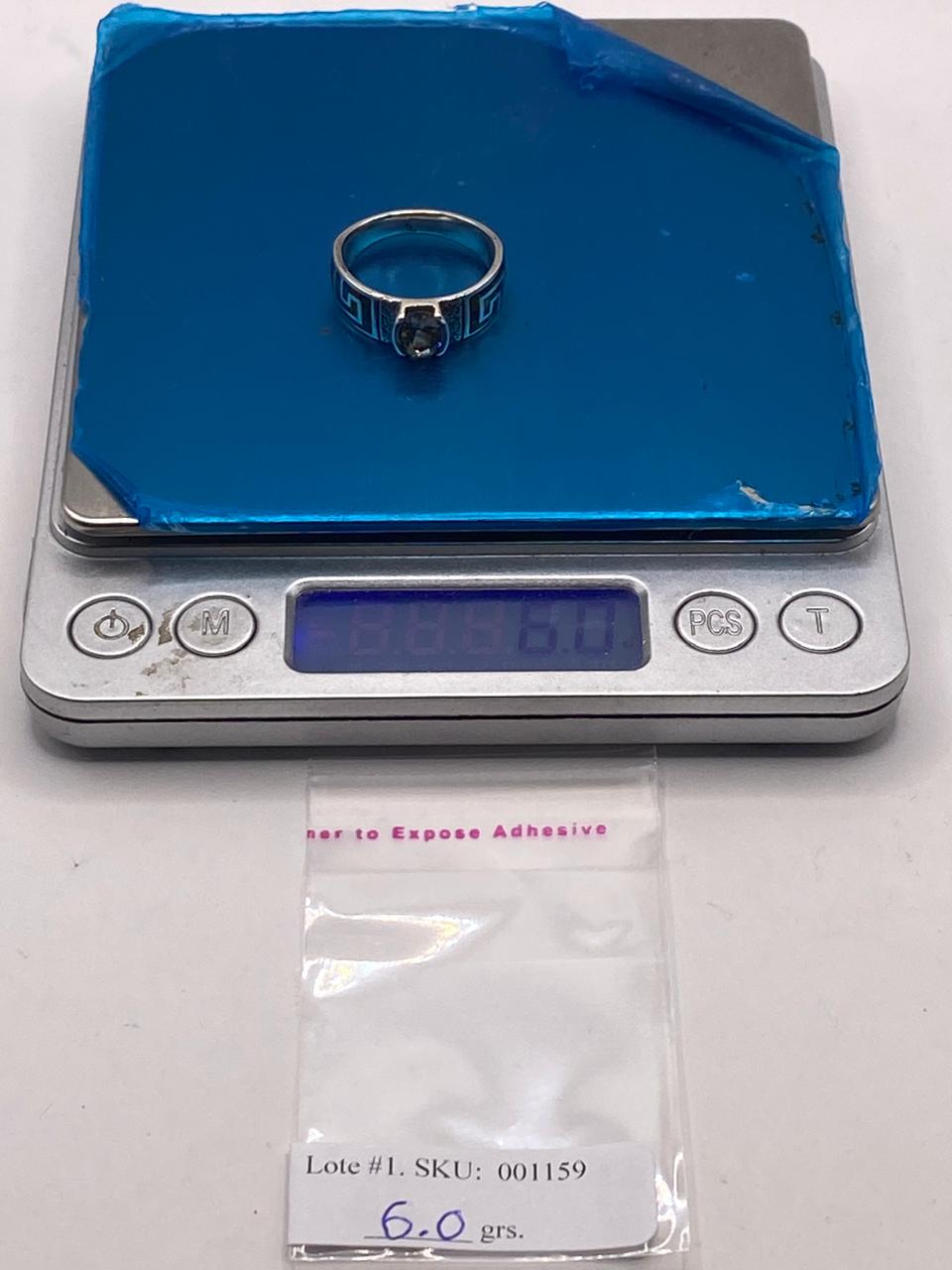 Anillo Contemporáneo Asimétrico con Ópalo de Fuego y Zirconia en Plata .950