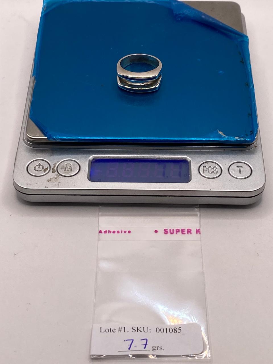 Anillo Doble Banda Abierta en Plata .925