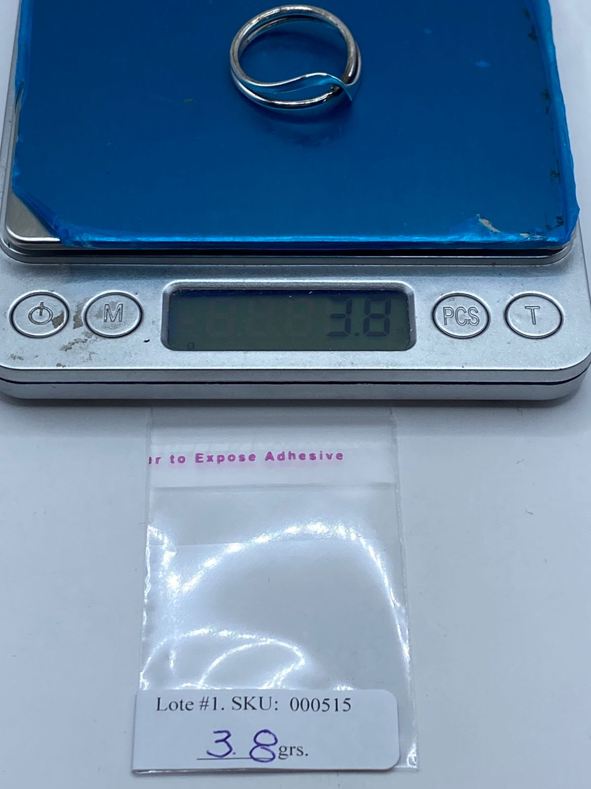 Anillo Doble Banda Entrelazada en Plata .925