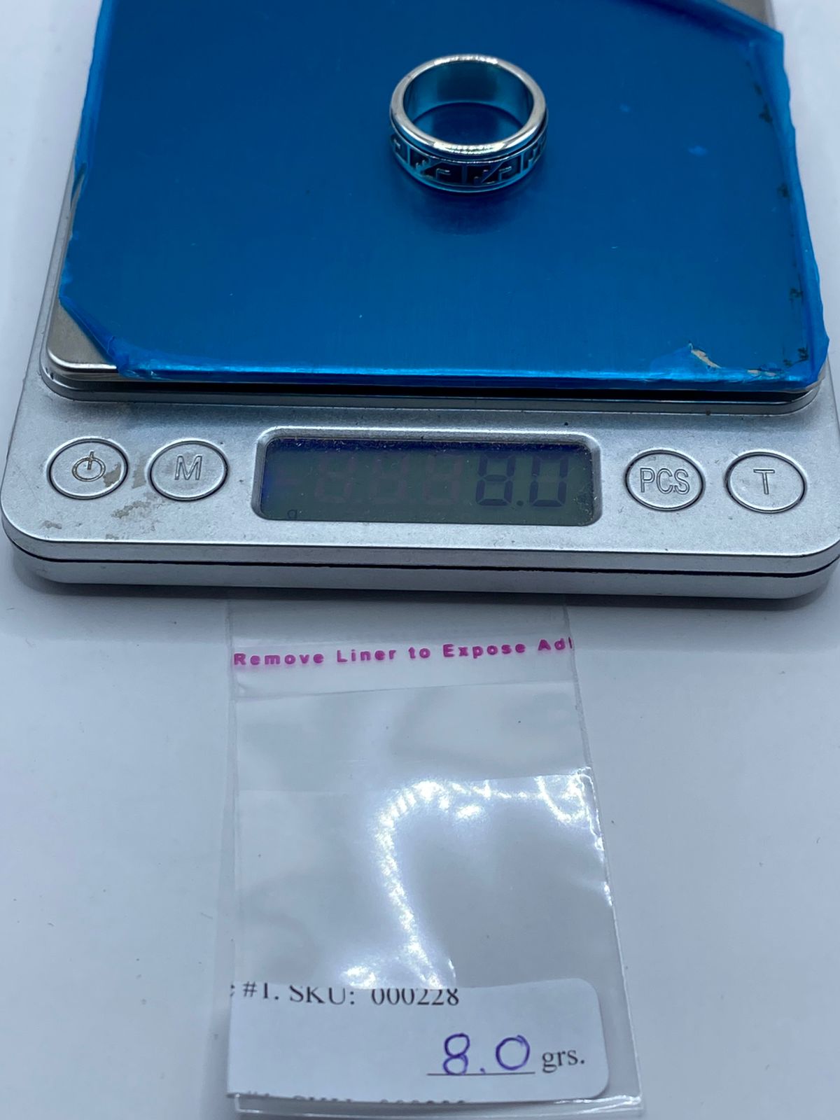 💍 Anillo Giratorio de Plata 925 con Diseño Geométrico Tribal