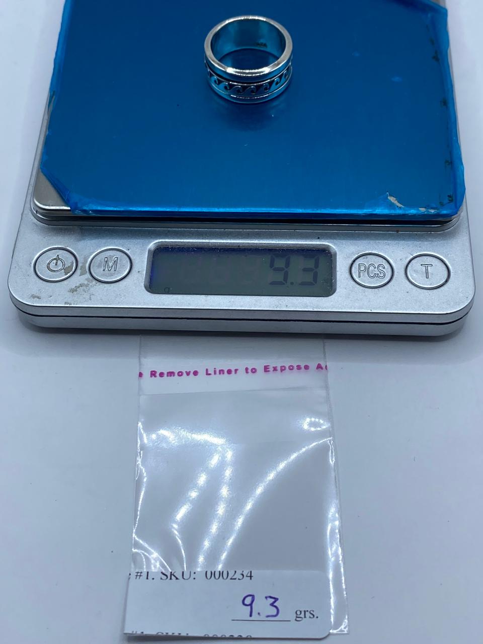 💍 Anillo Giratorio de Plata 925 con Diseño de Olas Minimalistas