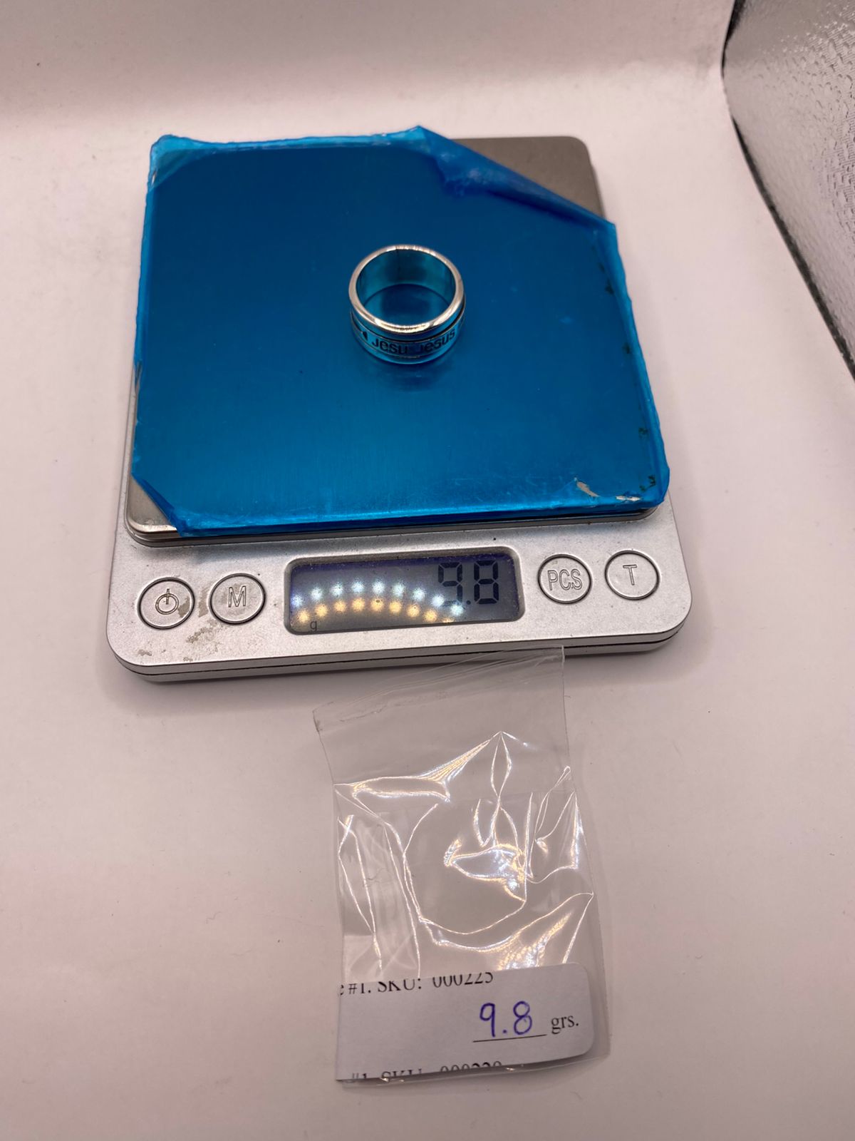 💍 Anillo Giratorio de Plata 925 con Nombre de Jesús y Símbolo Ichthys