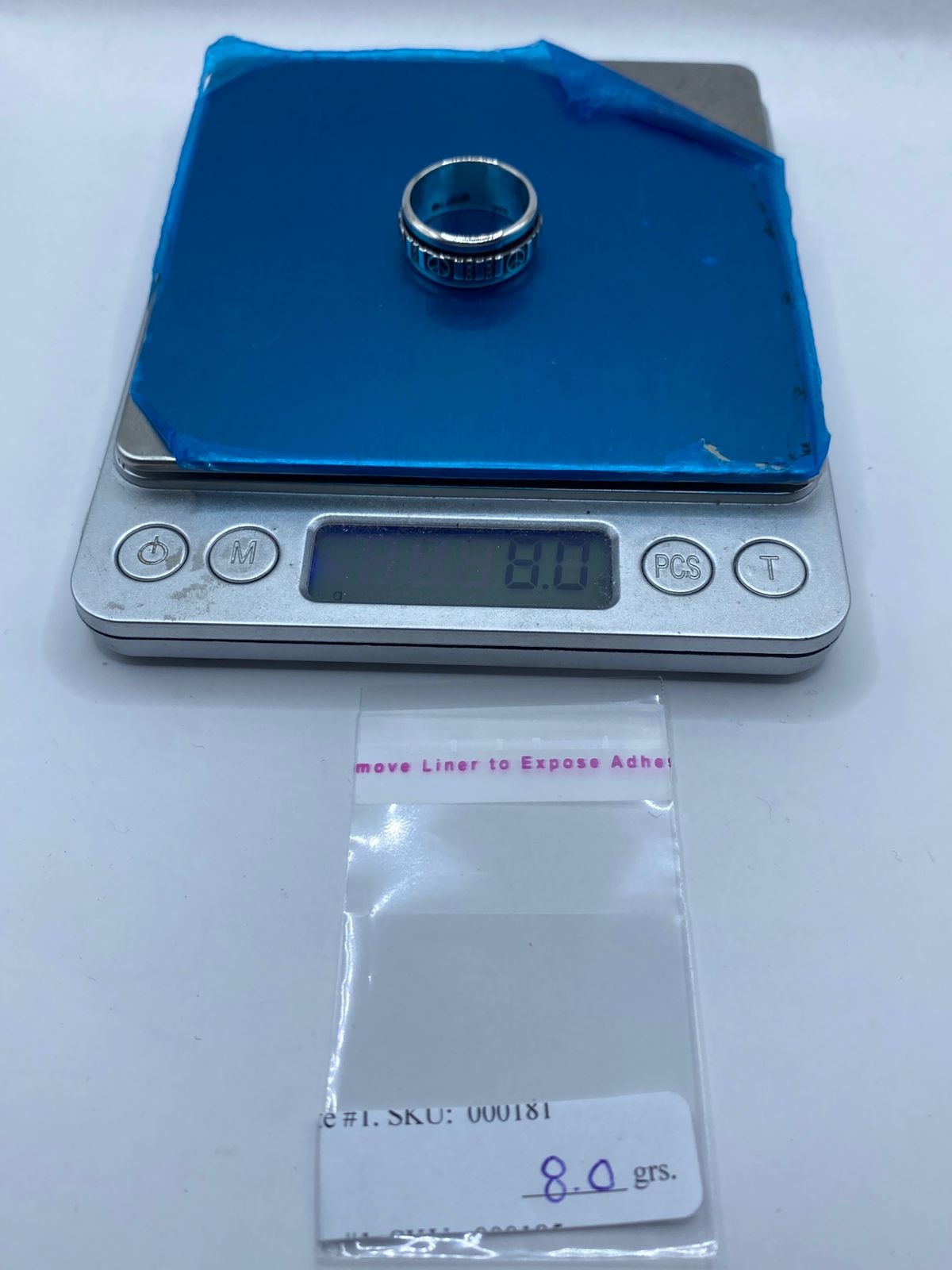 💍☮️ Anillo Giratorio de Plata 925 con Símbolos de Paz