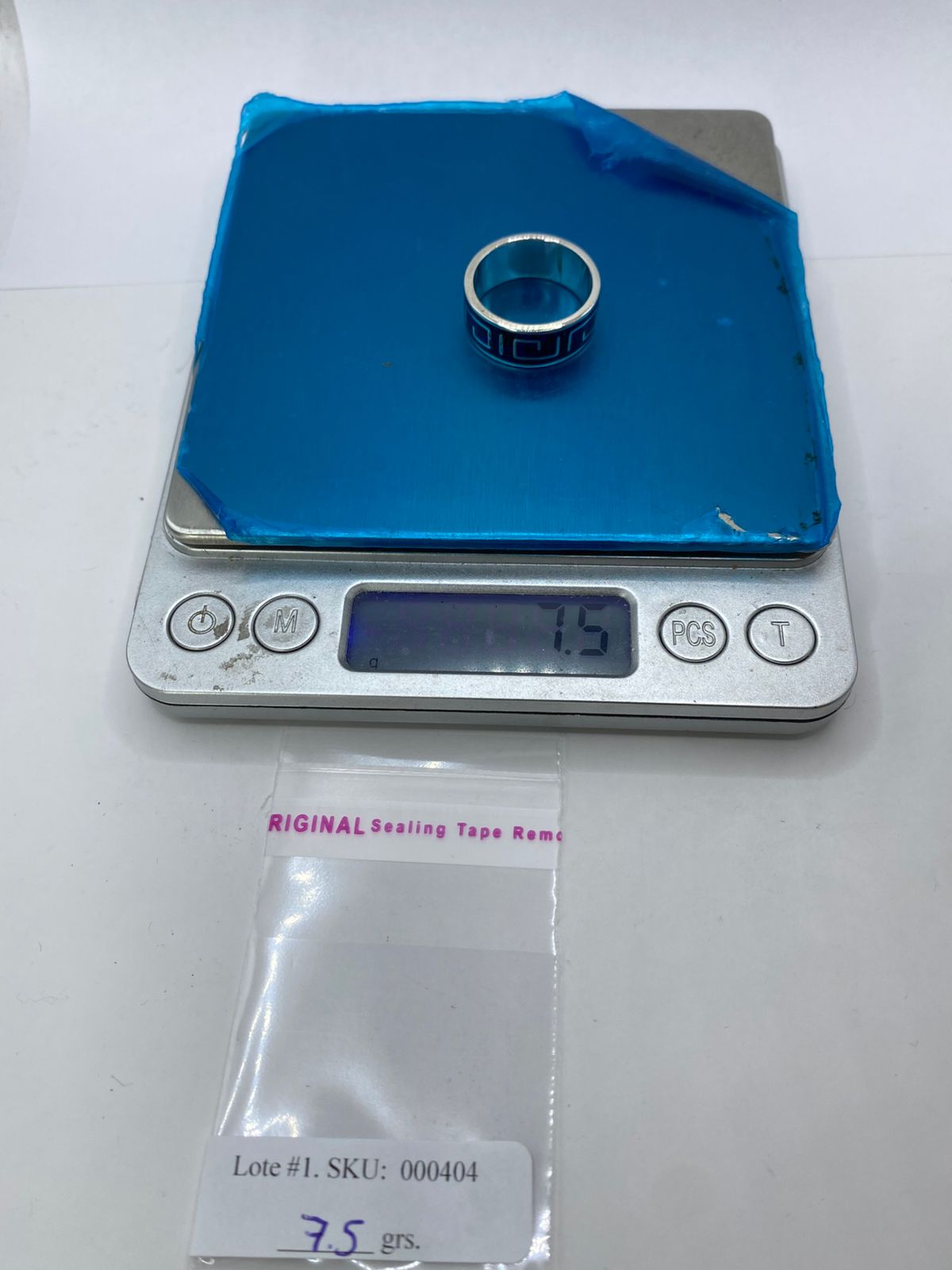 Anillo Greca en Plata .925 con Lapislázuli