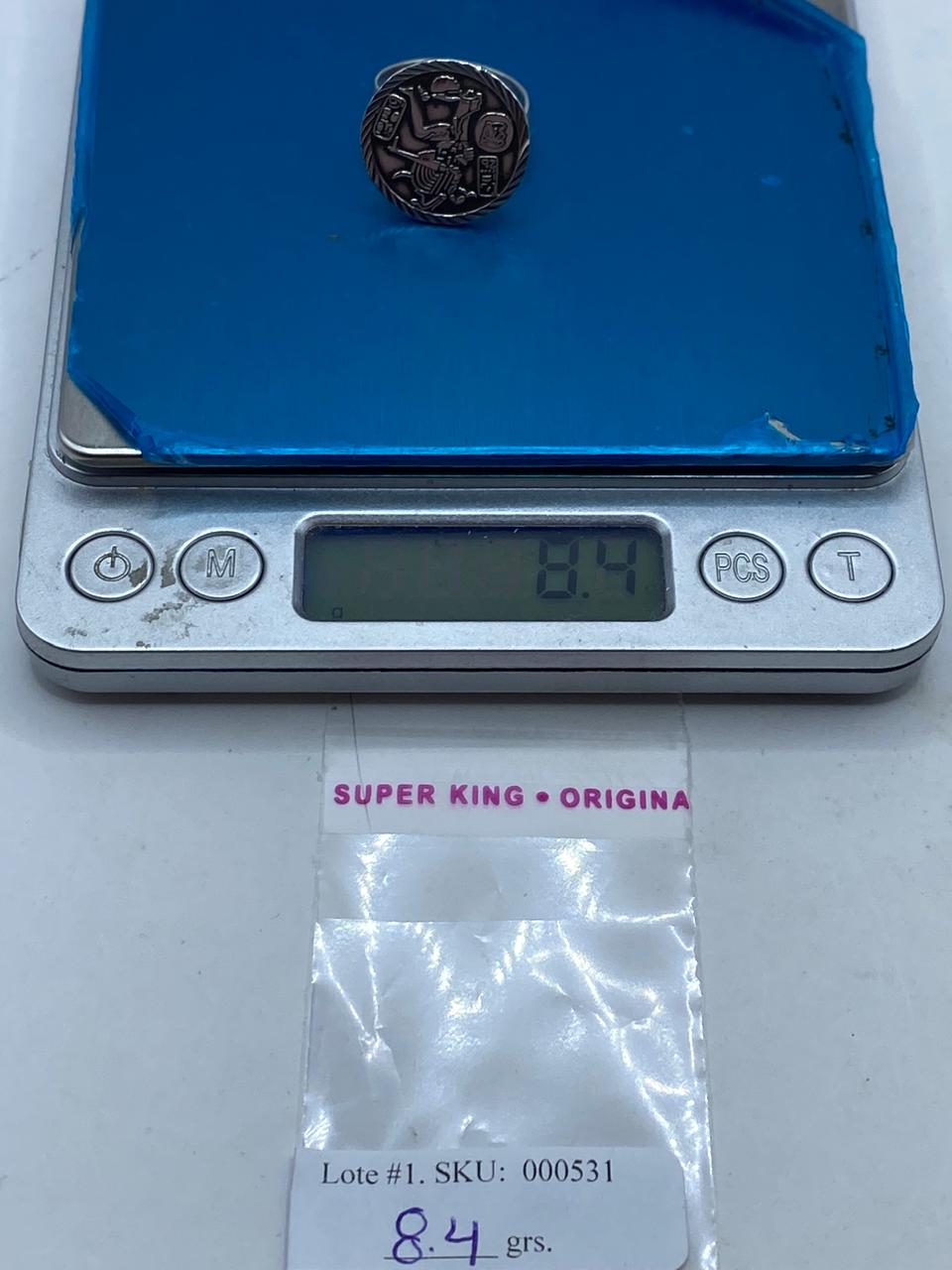 Anillo Guerrero Maya en Plata .925 – Diseño Prehispánico Circular Tipo Sello