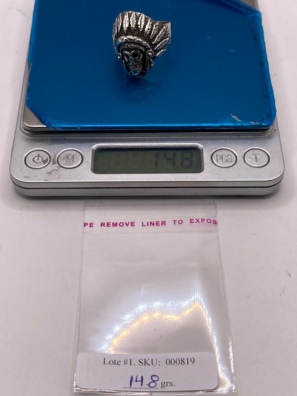 Anillo Inspirado en Diseño Apache Prehispánico en Plata .925