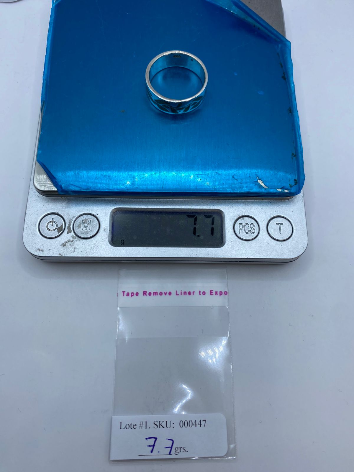 🌿 Anillo Malaquita Calado Diseño Hojas en Plata .925