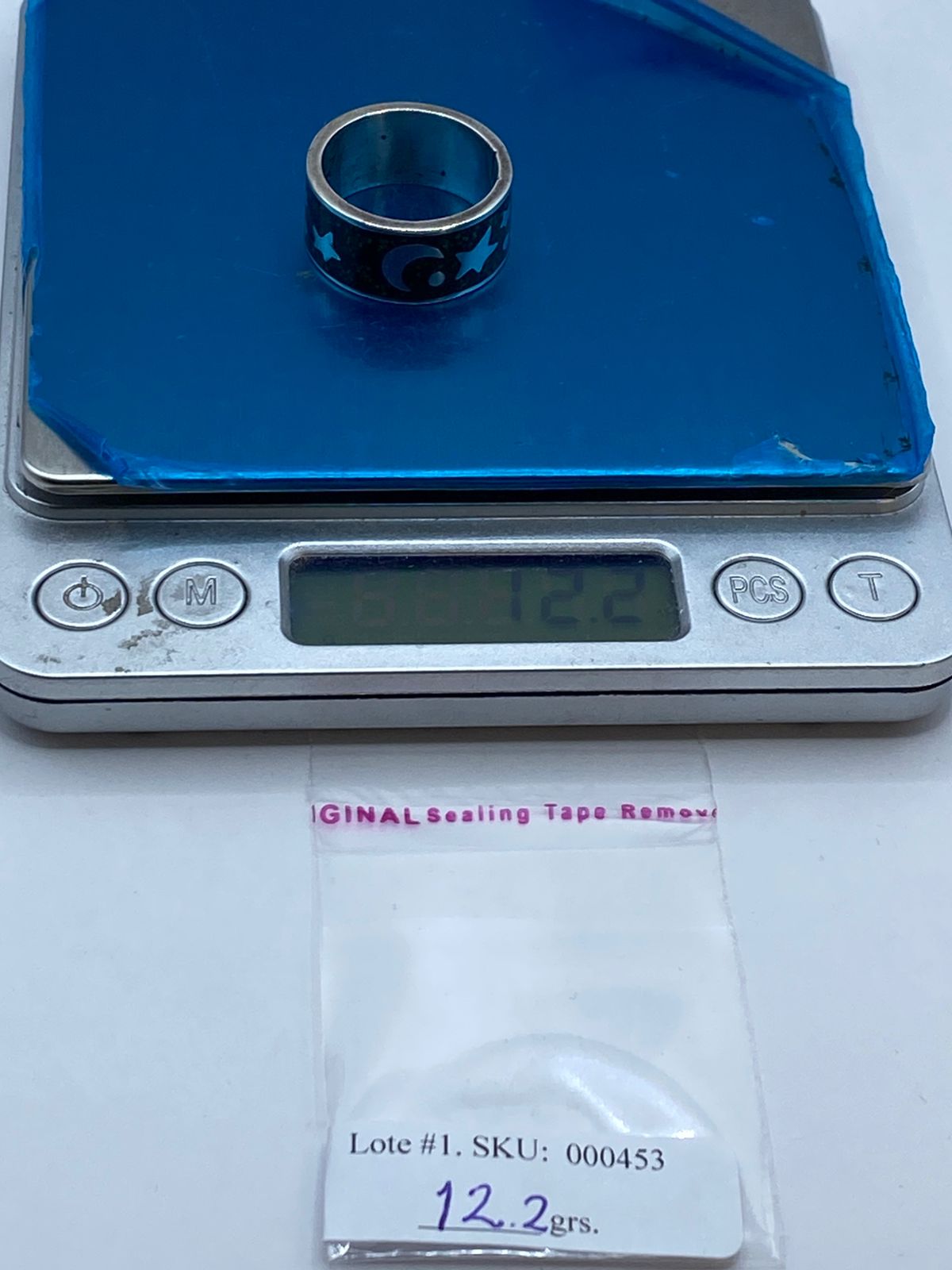 🌙⭐ Anillo de Malaquita con Diseño Luna y Estrellas en Plata .925