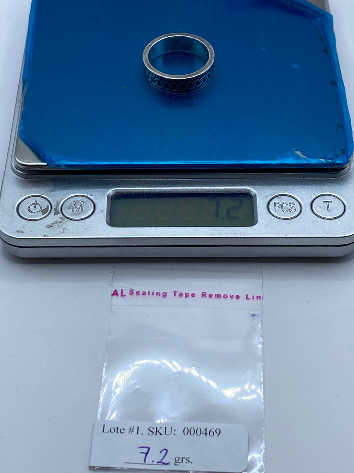 Anillo de Malaquita Entrelazada en Plata .925