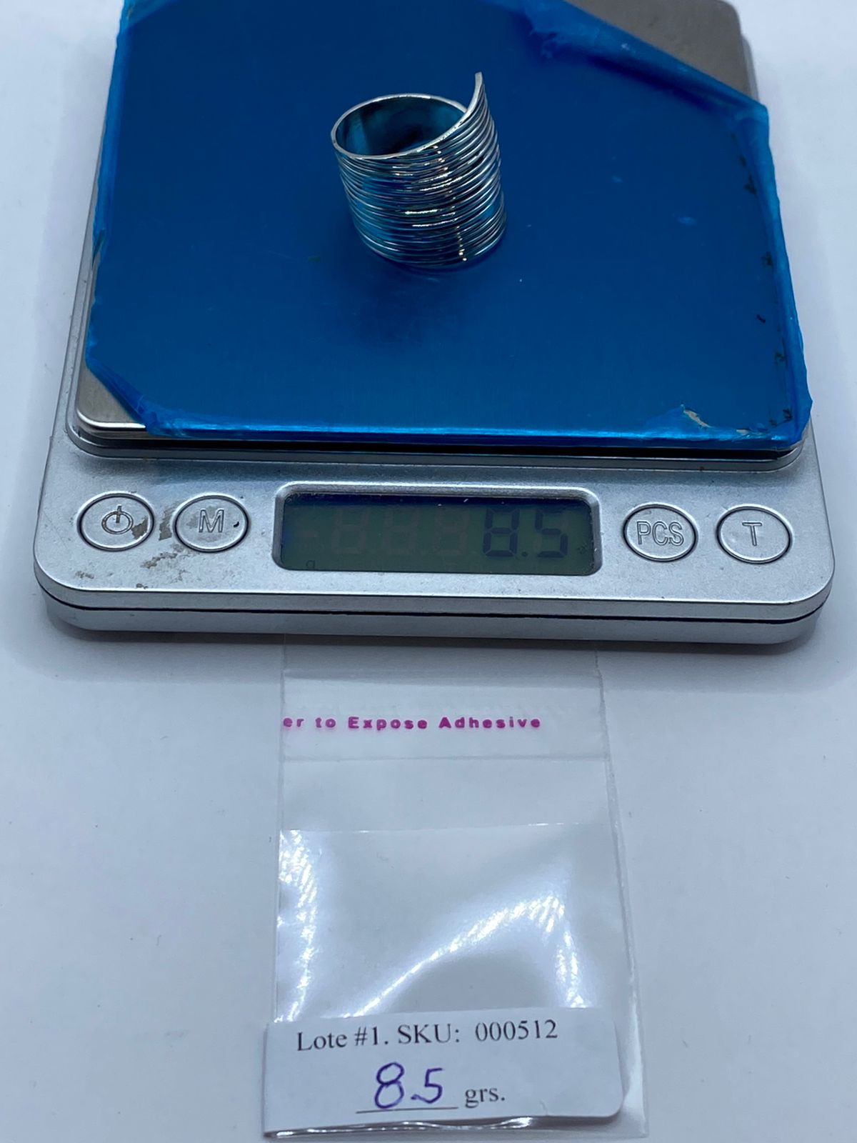 Anillo Maxi Multilíneas Texturizado en Plata .925