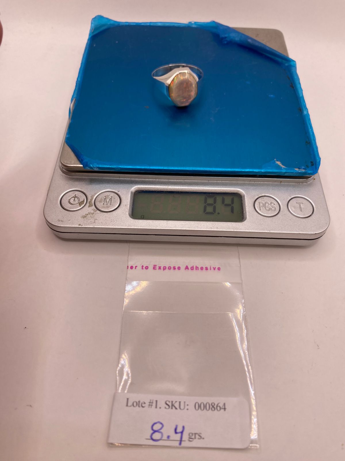 💎🔥 Anillo con Ópalo de Fuego Ovalado en Plata Ley 950