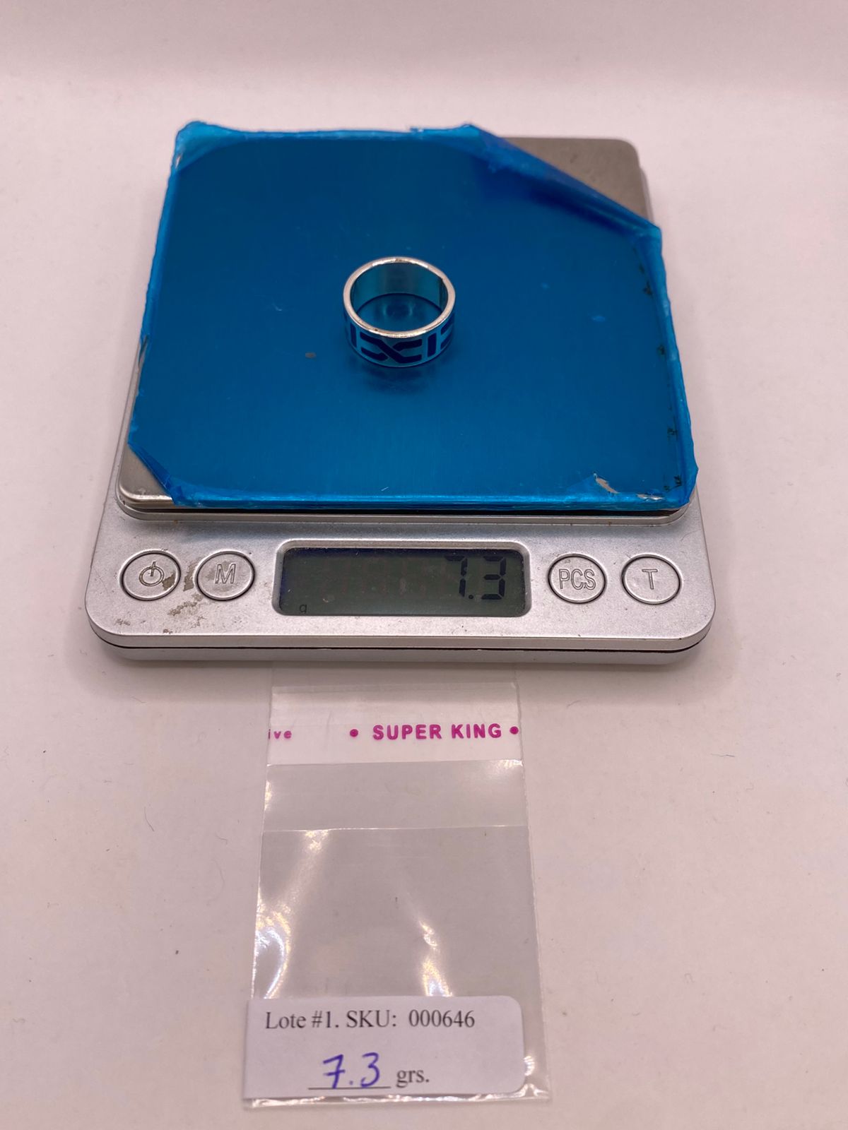 Anillo de Plata .925 con Lapislázuli – Diseño Geométrico