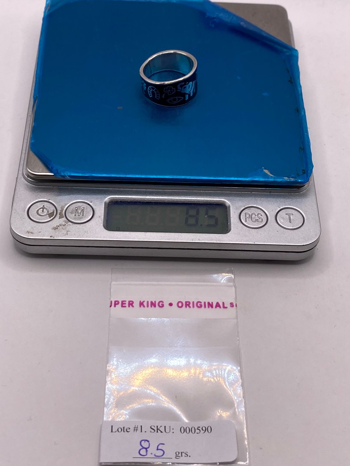 Anillo de Plata .925 con Símbolos de la Suerte