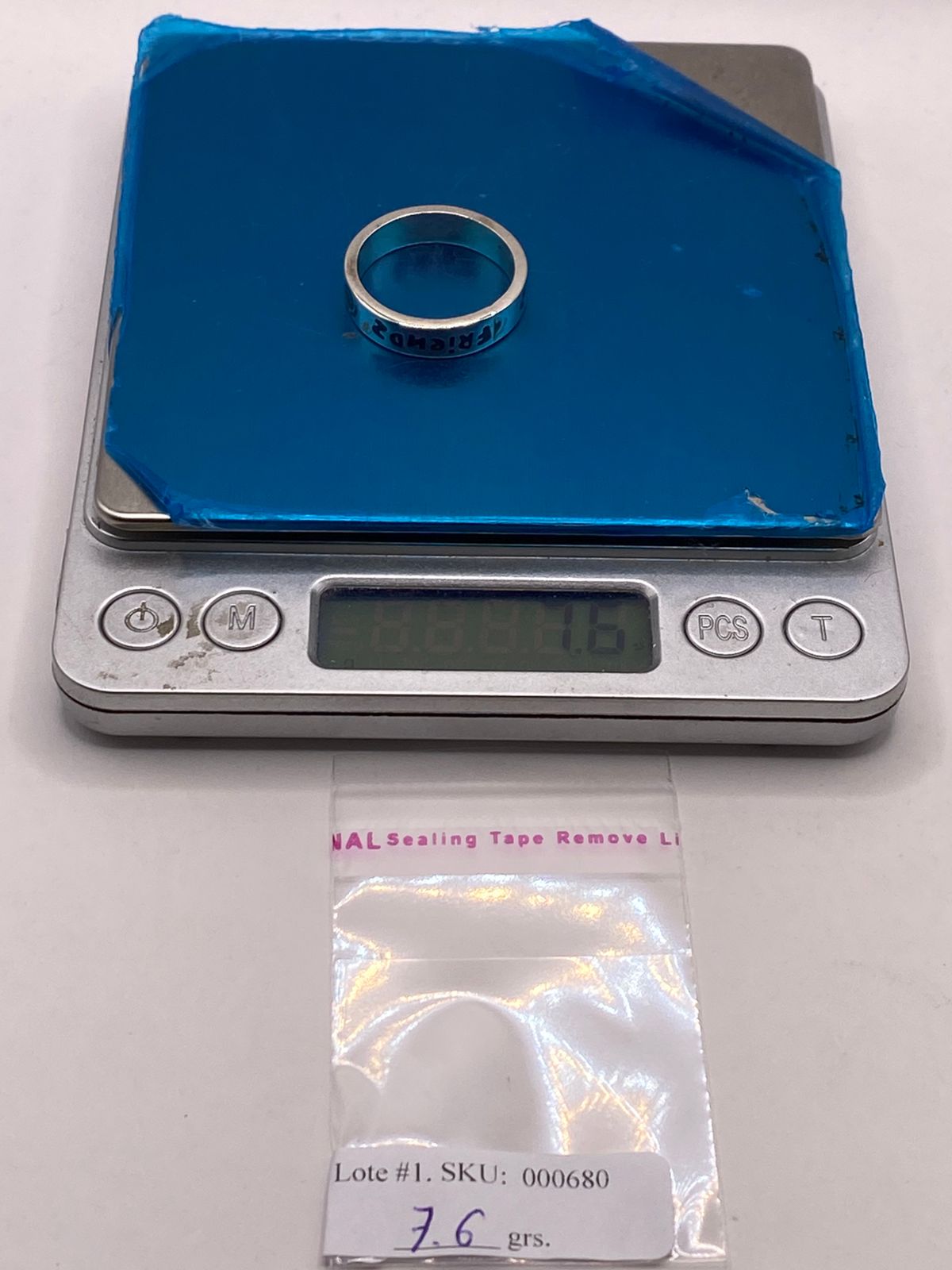 Anillo “Friends” de Plata .925 con Incrustaciones