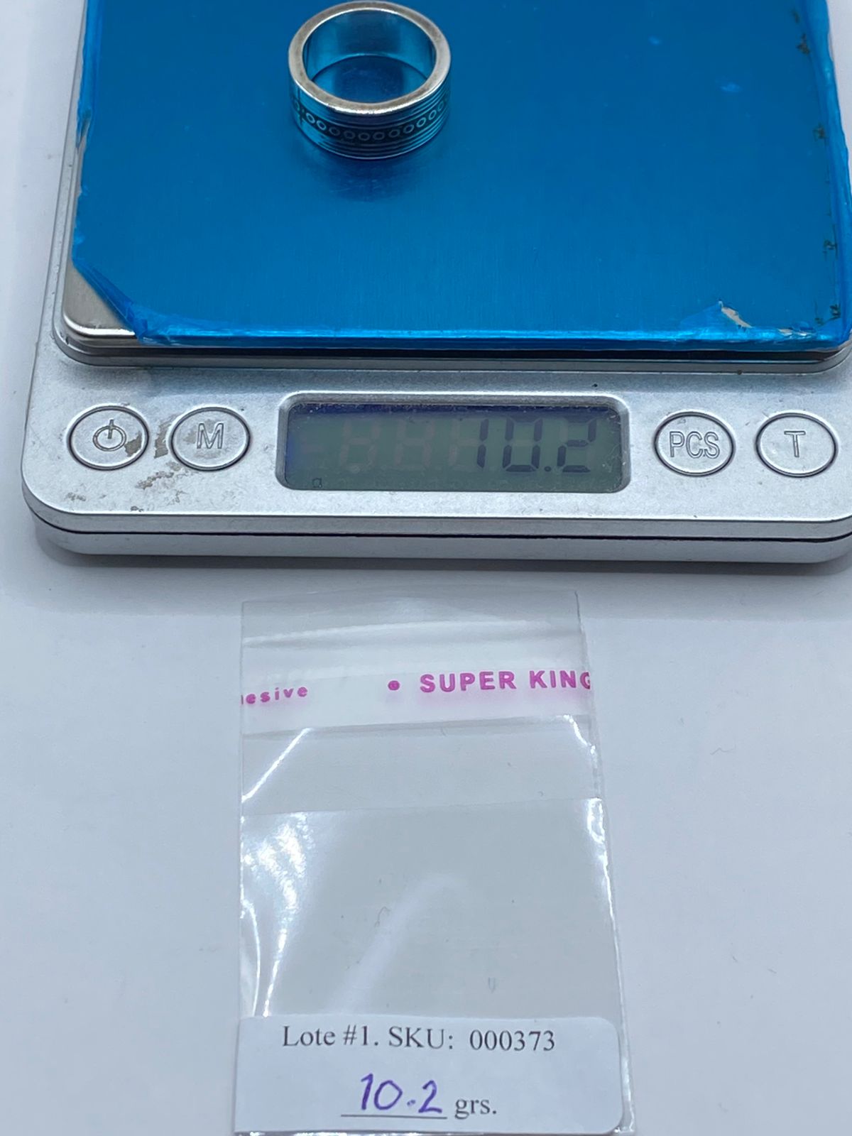 Anillo Banda Contemporánea en Plata .925 con Malaquita Natural