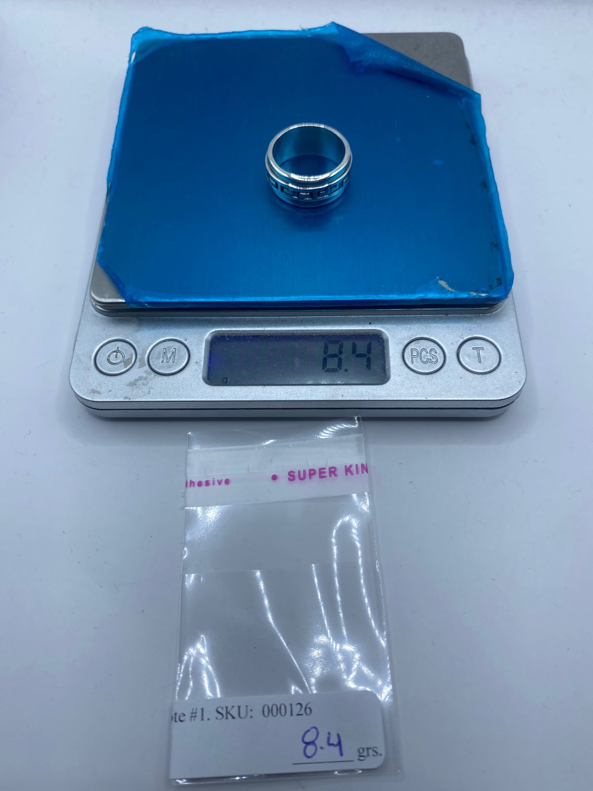 🔁 Anillo Giratorio de Plata 925 con Diseño Greca Clásica