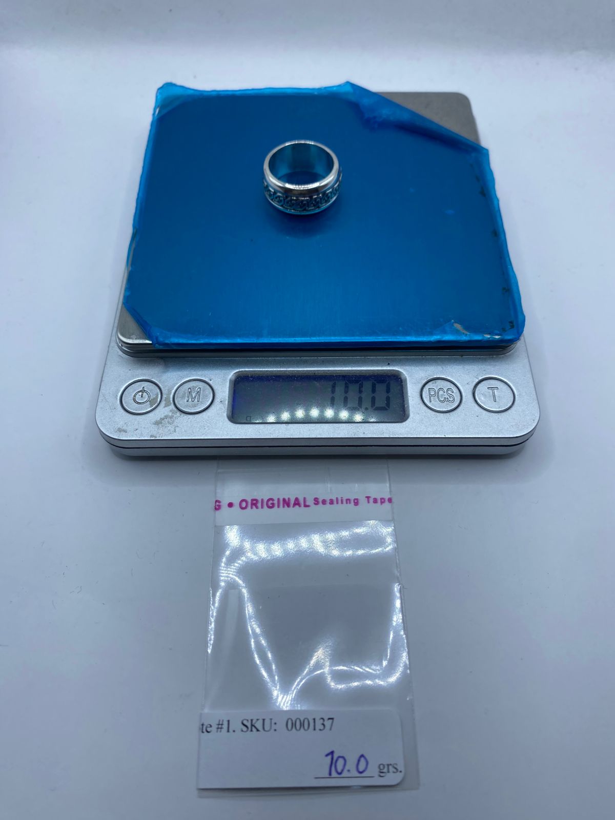 Anillo Giratorio de Plata 925 con Greca Clásica