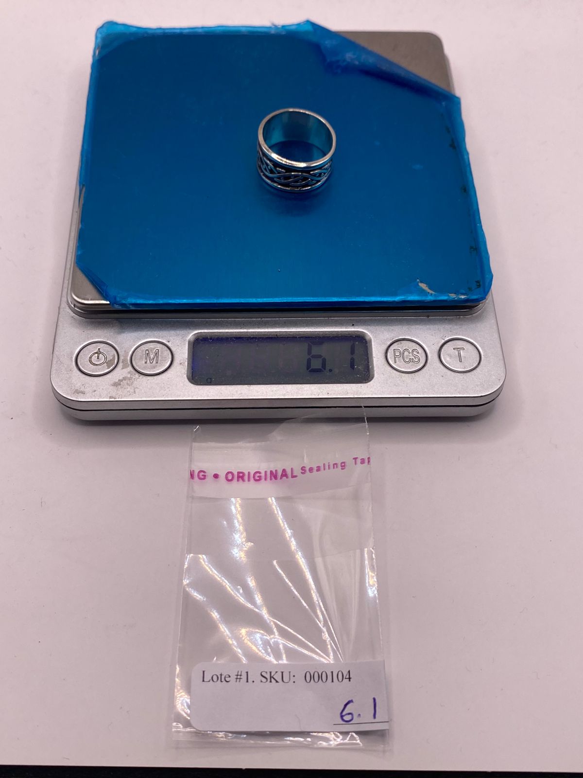 Anillo de Plata 925 con Diseño Trenzado y Motivos Orgánicos