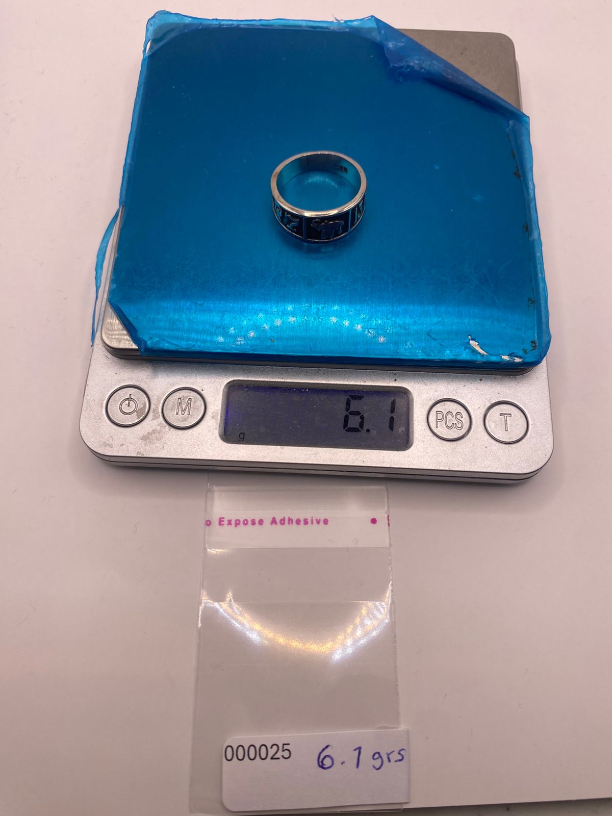Anillo de Plata 925 con Elefante y Números de la Suerte