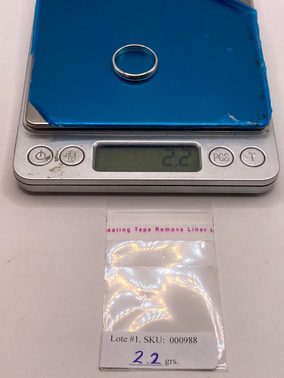 Argolla Lisa en Plata .925