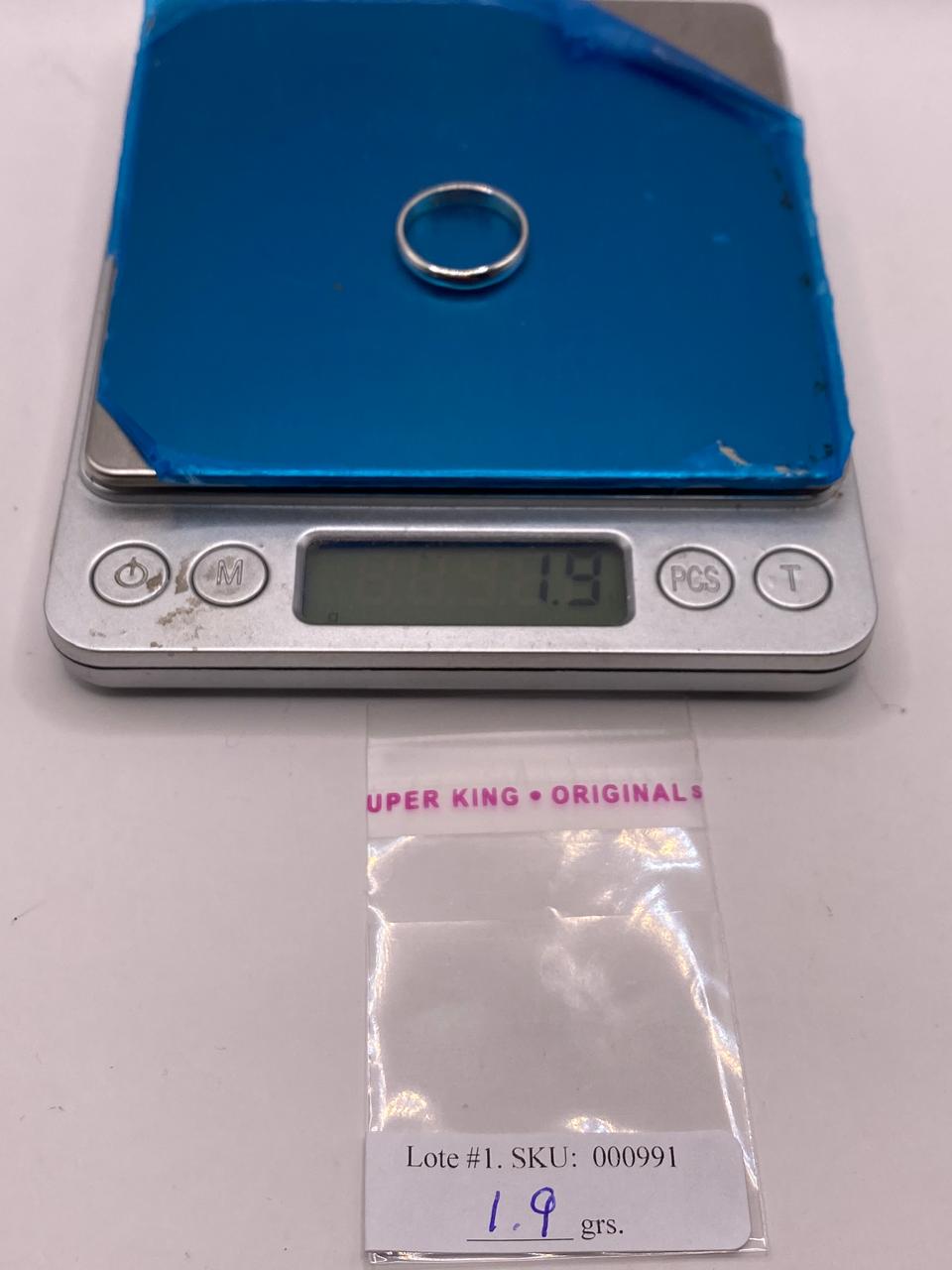 Argolla Lisa en Plata .925