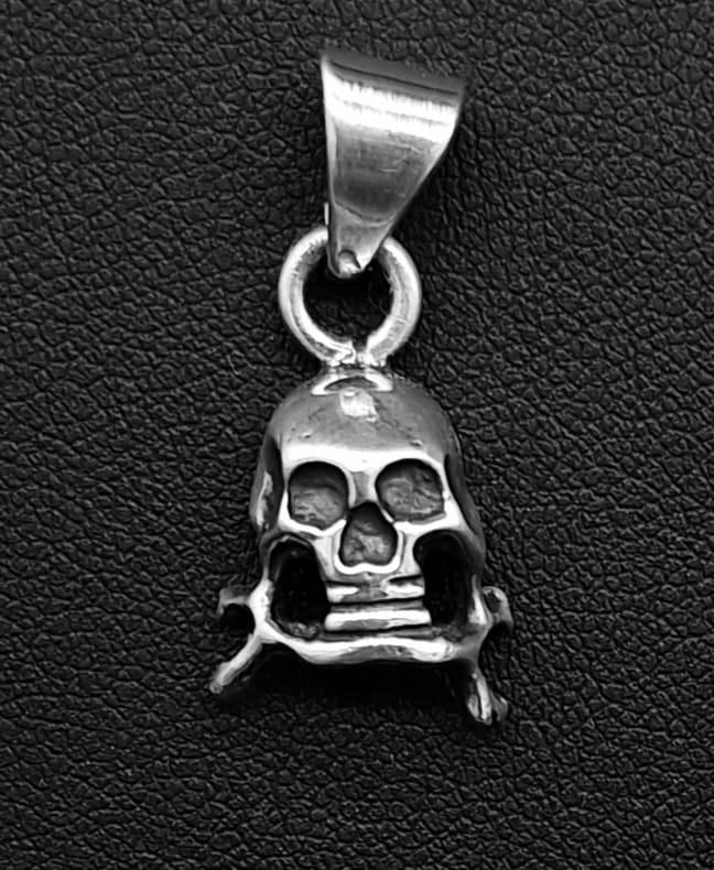 DIJE PLATA LEY 925 , CRANEO